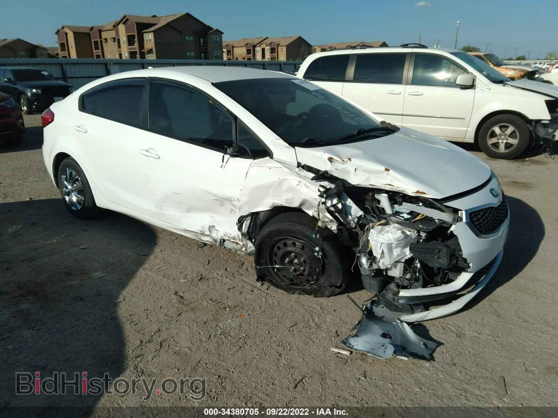 Photo KNAFK4A66G5457906 - KIA FORTE 2016