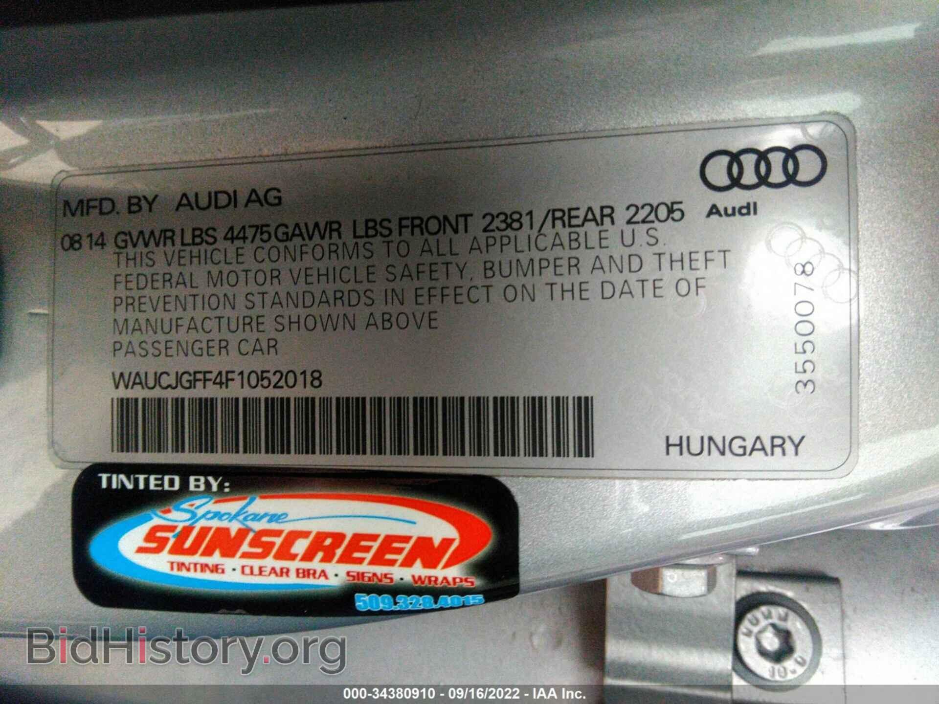 2015 AUDI A3 - VIN: WAUCJGFF4F1052018 - Photo 9