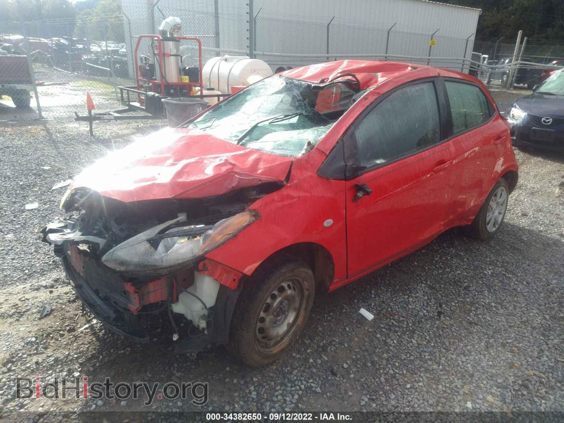 2012 MAZDA MAZDA2 - VIN: JM1DE1KY8C0148901 - Фото 2