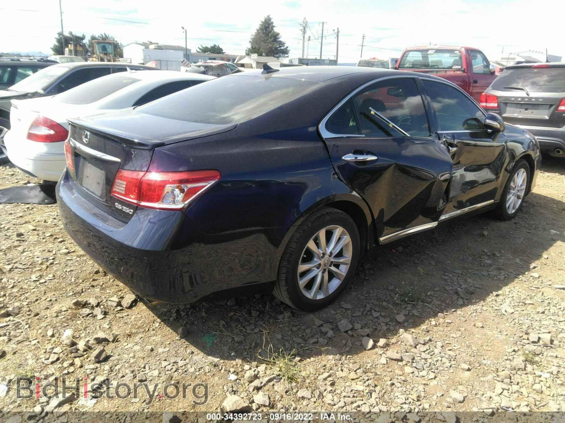 2011 LEXUS ES 350 - VIN: JTHBK1EG1B2469277 - Фото 4