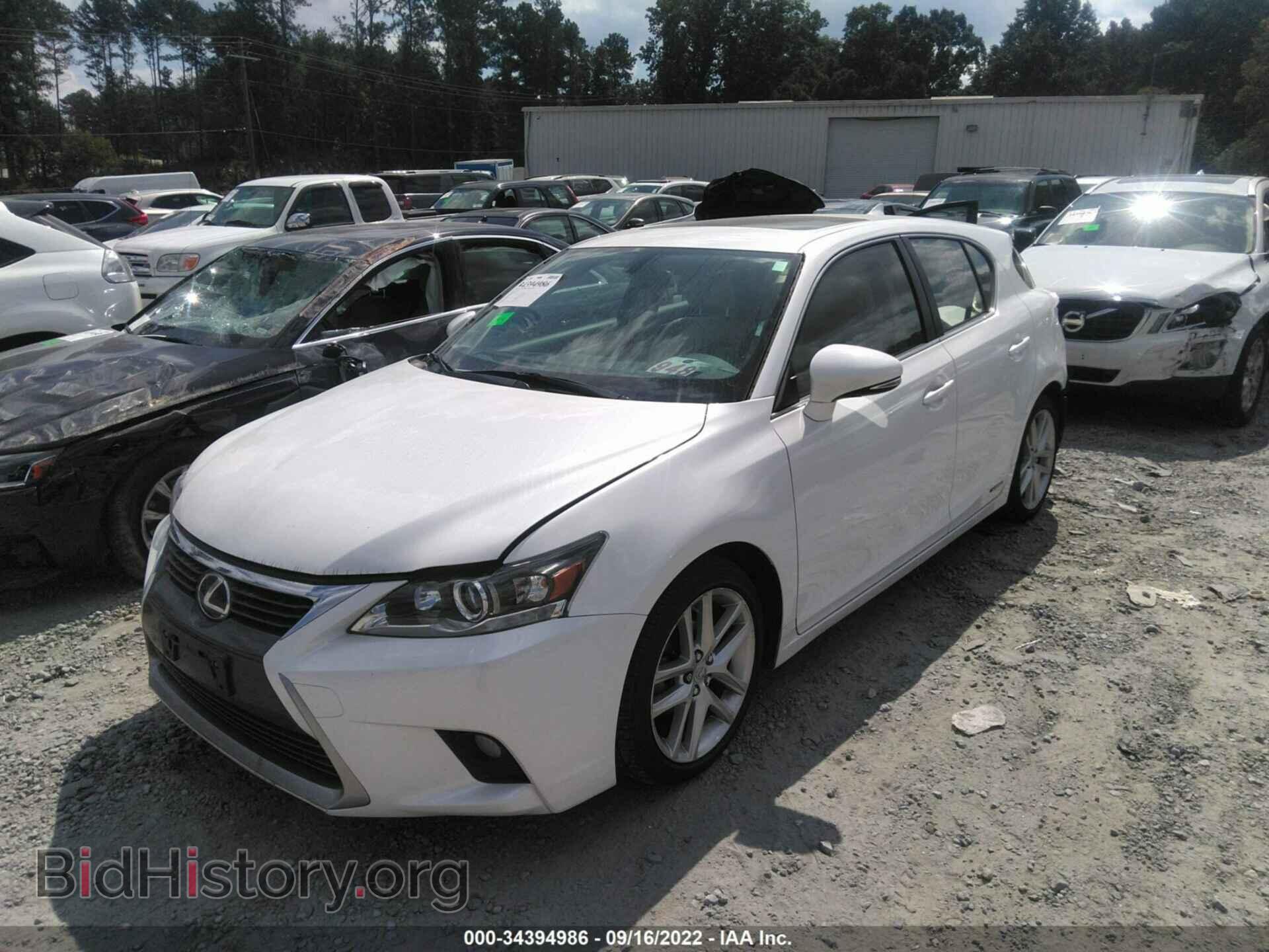 2014 LEXUS CT 200H - VIN: JTHKD5BH4E2180767 - Фото 2