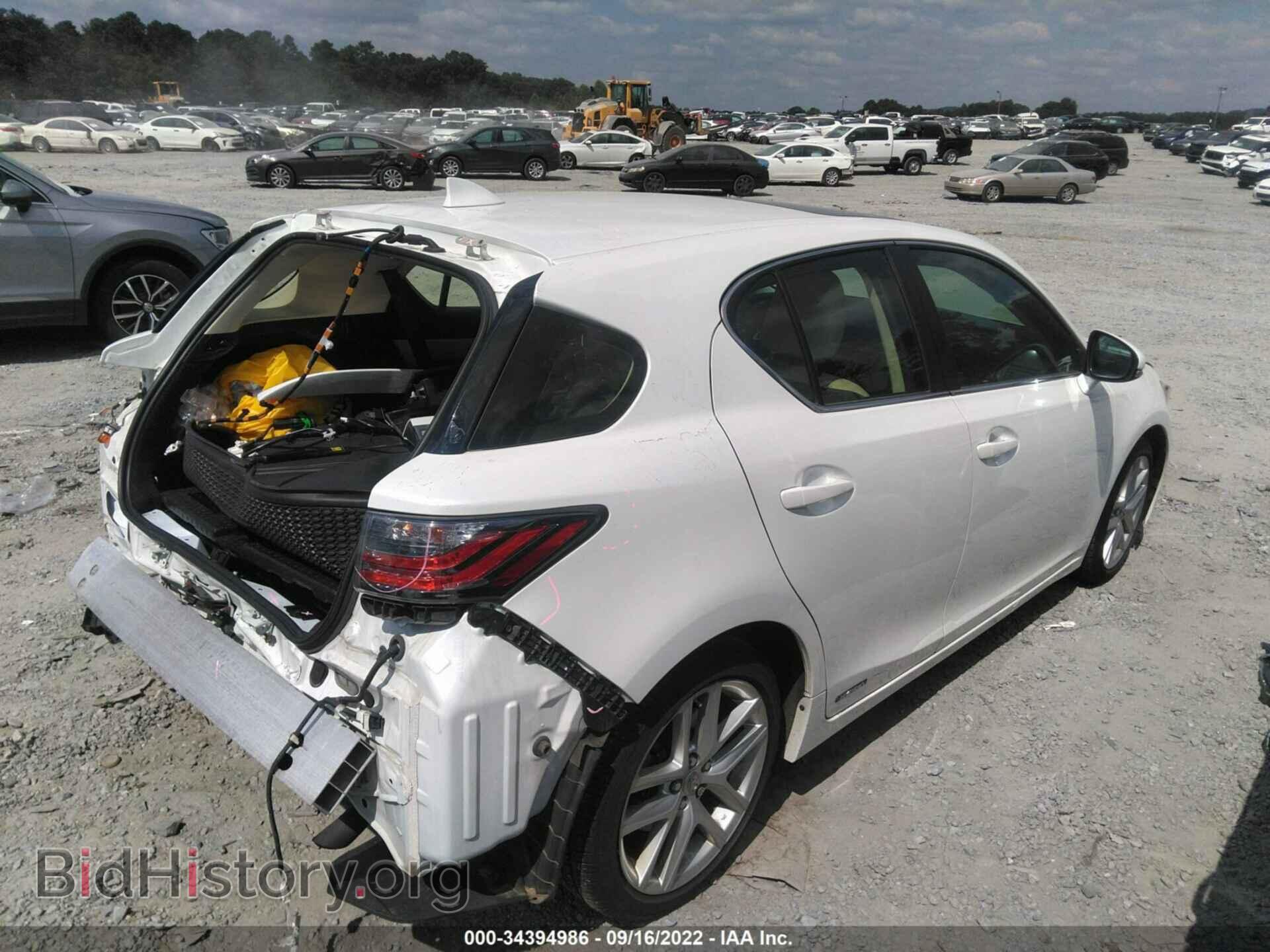 2014 LEXUS CT 200H - VIN: JTHKD5BH4E2180767 - Фото 4