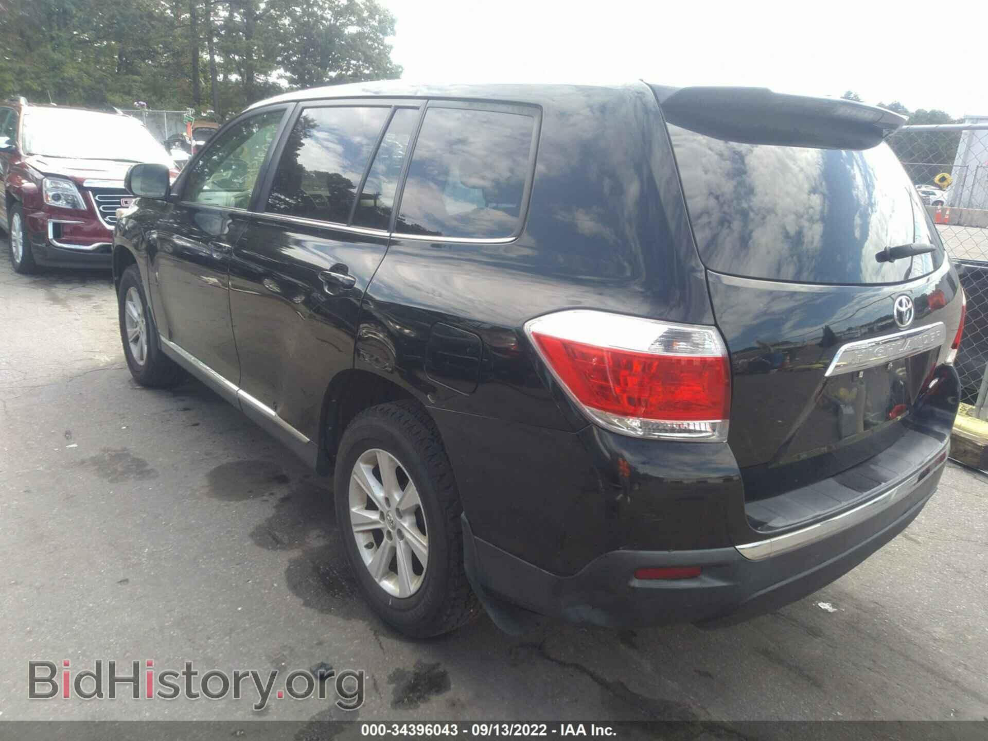 2012 TOYOTA HIGHLANDER - VIN: 5TDBK3EH1CS100533 - Фото 3