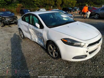 2015 Dodge DART SXT, белый — VIN 1C3CDFBB3FD330403, IAAI