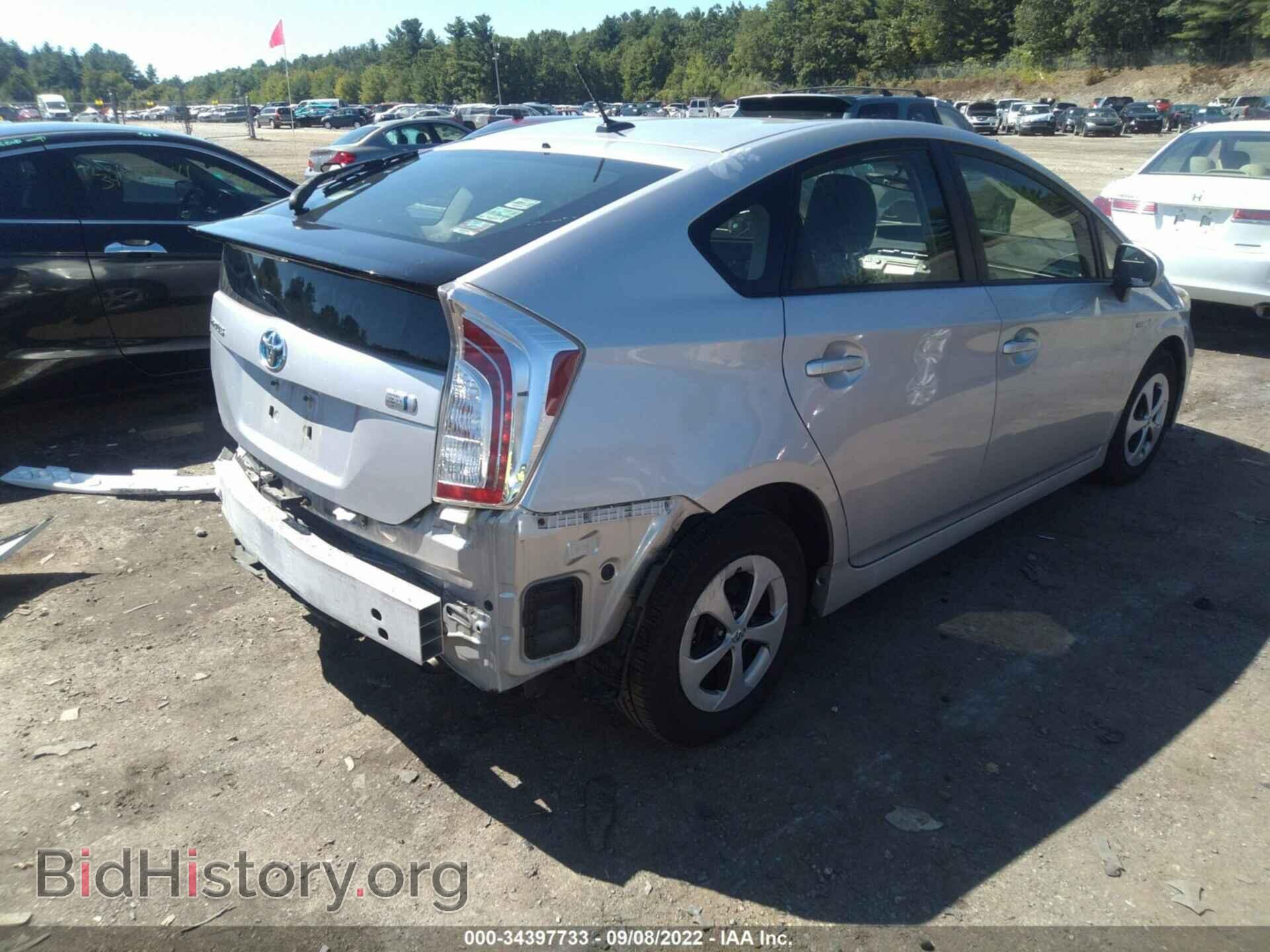 2014 TOYOTA PRIUS - VIN: JTDKN3DU2E0374495 - Фото 4