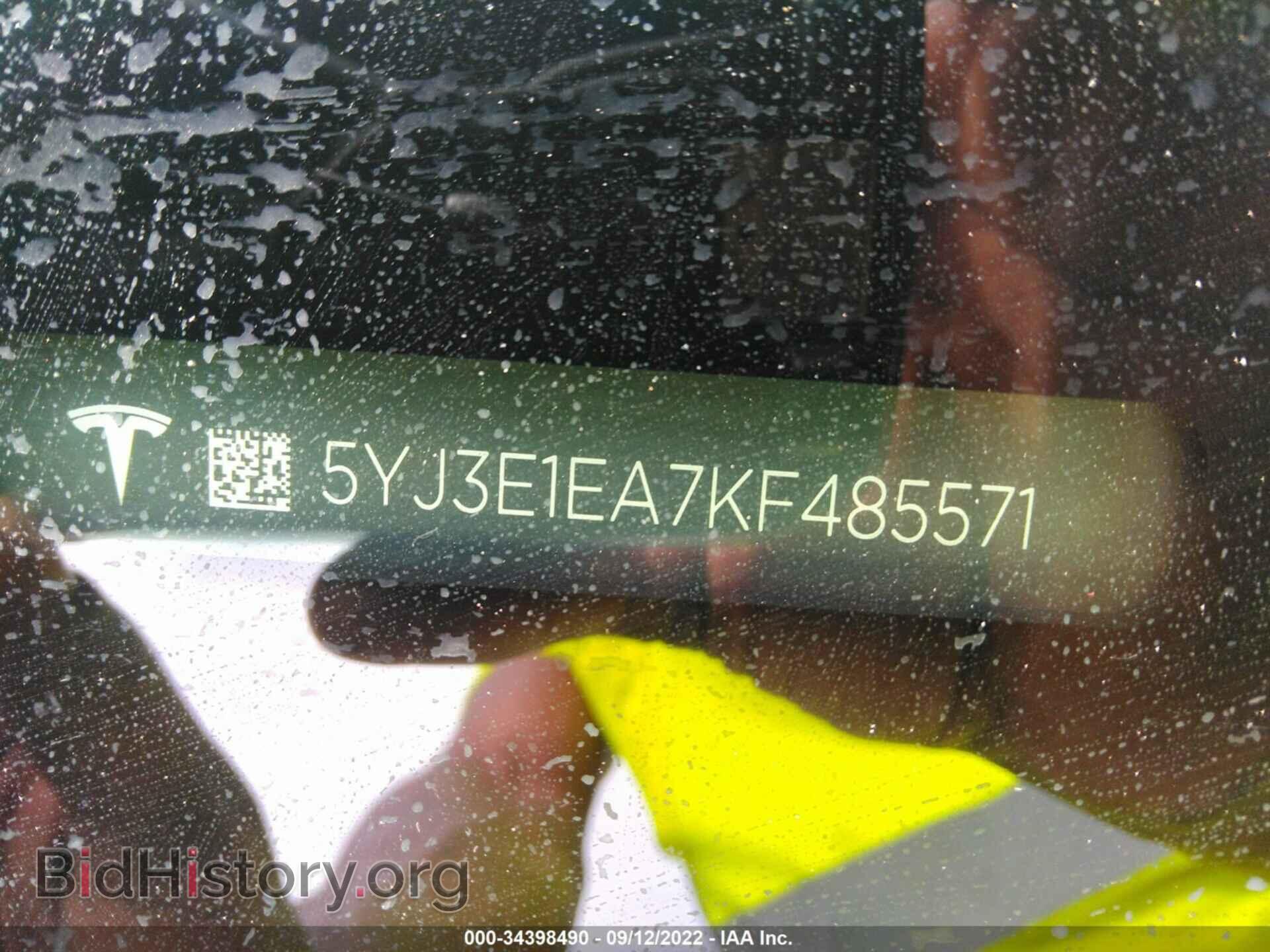 2019 TESLA MODEL 3 - VIN: 5YJ3E1EA7KF485571 - Фото 9