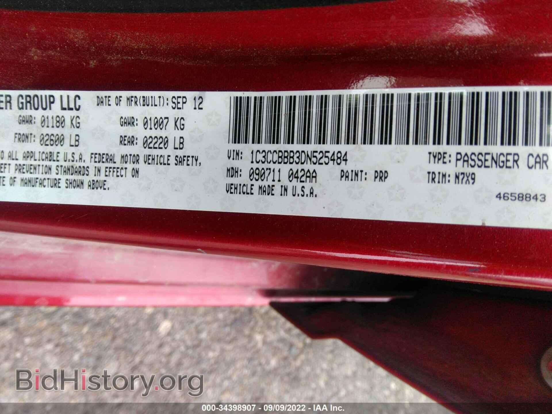 2013 CHRYSLER 200 - VIN: 1C3CCBBB3DN525484 - Photo 9