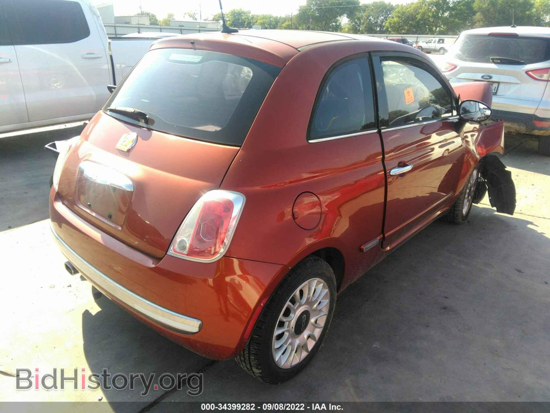 2012 FIAT 500 - VIN: 3C3CFFCR4CT106357 - Фото 4