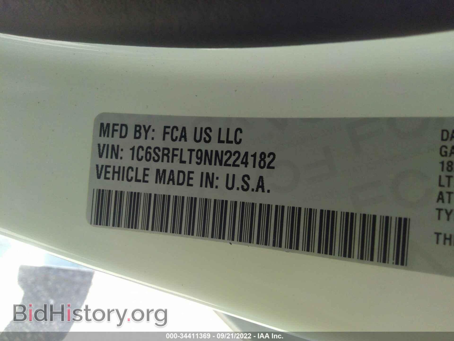 2022 RAM 1500 - VIN: 1C6SRFLT9NN224182 - Фото 9
