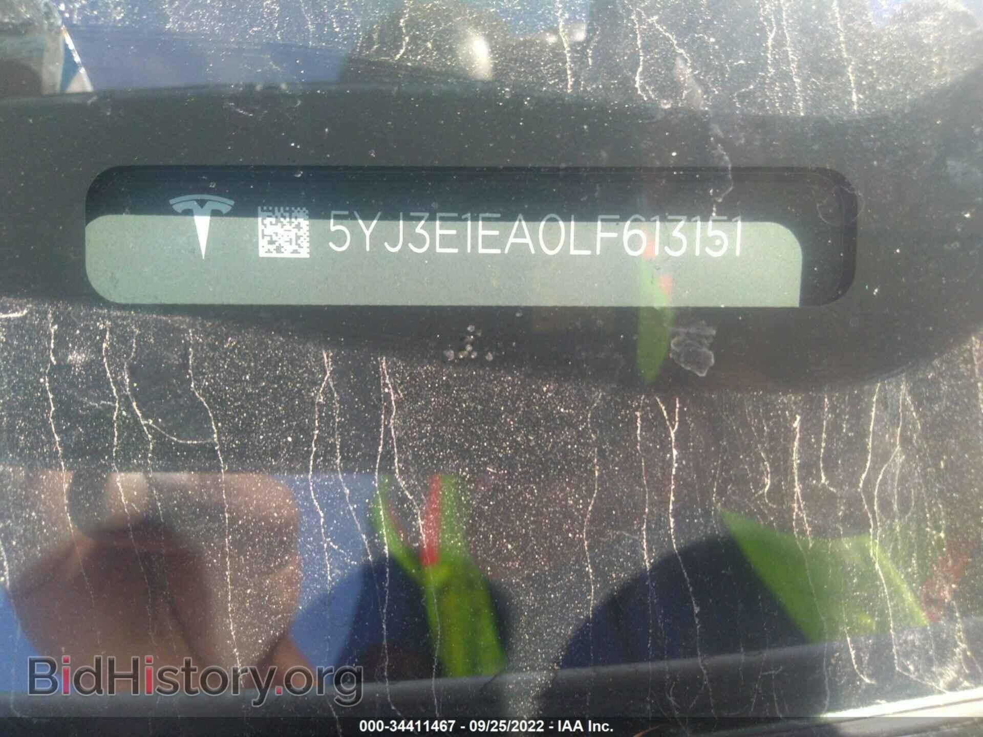 2020 TESLA MODEL 3 - VIN: 5YJ3E1EA0LF613151 - Фото 9