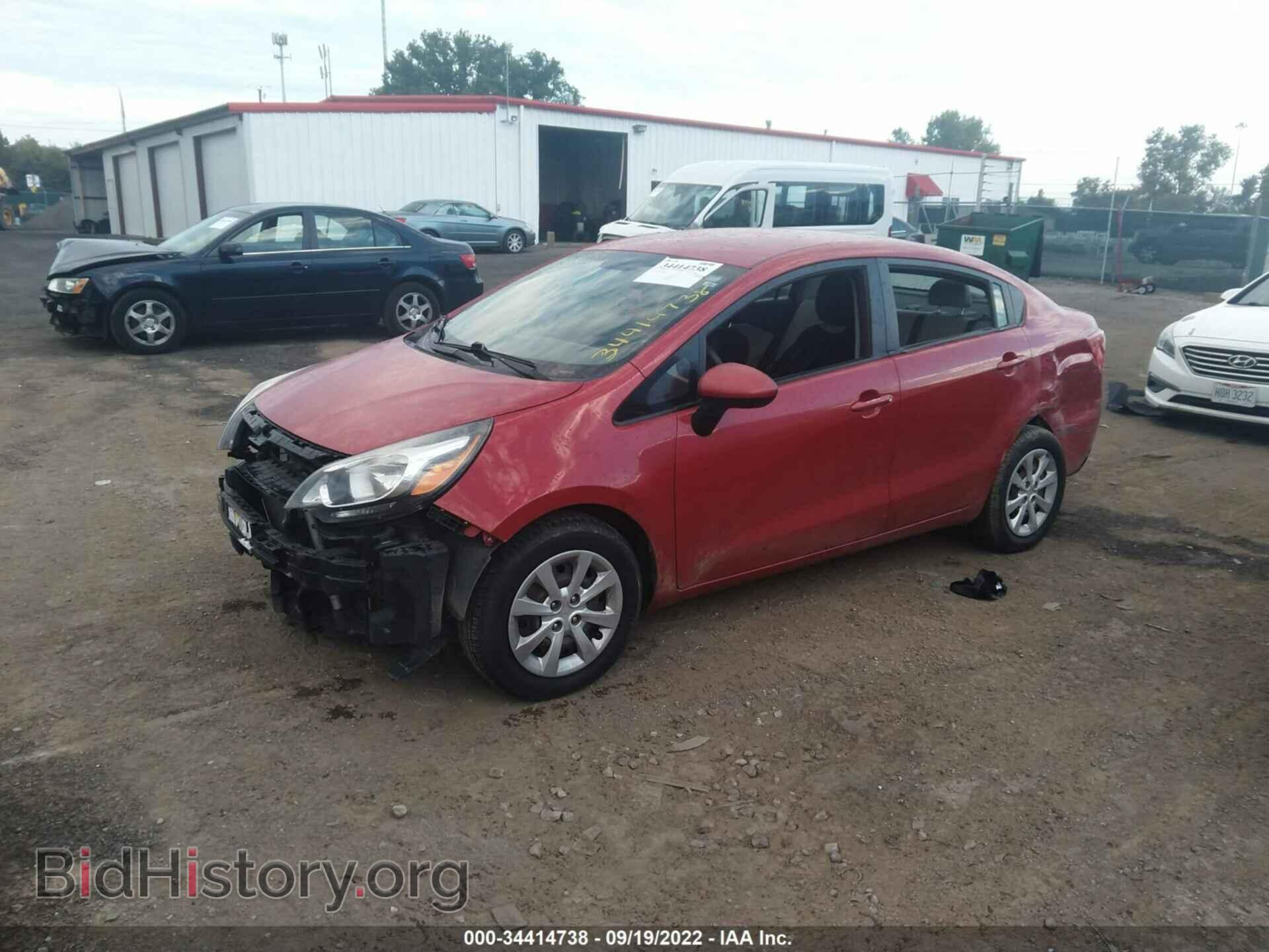 2013 KIA RIO - VIN: KNADM4A35D6223687 - Фото 2