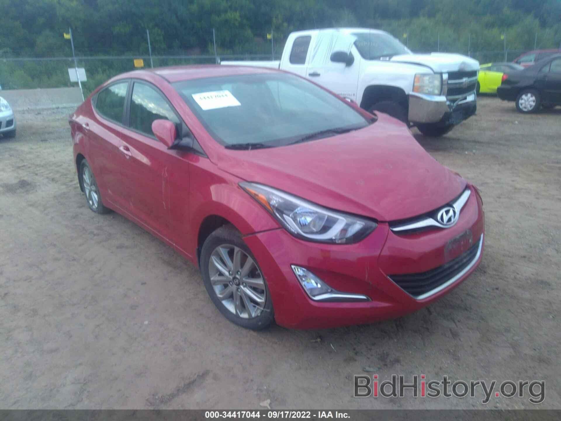 Photo KMHDH4AE0GU518622 - HYUNDAI ELANTRA 2016