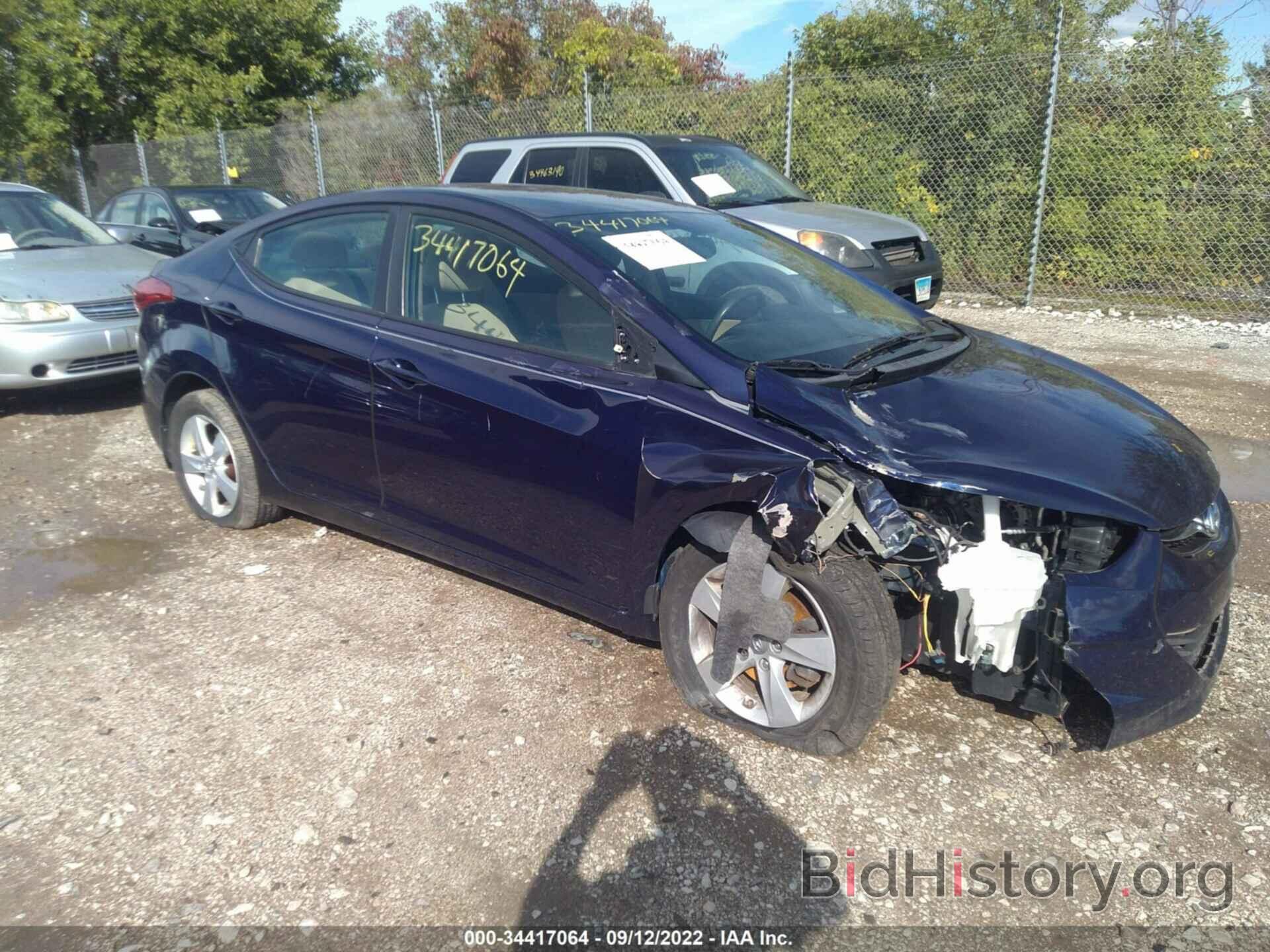 Photo 5NPDH4AE0DH346862 - HYUNDAI ELANTRA 2013