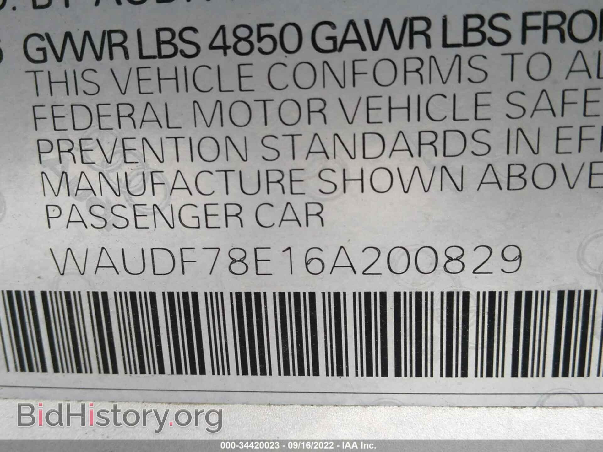 2006 AUDI A4 - VIN: WAUDF78E16A200829 - Photo 9