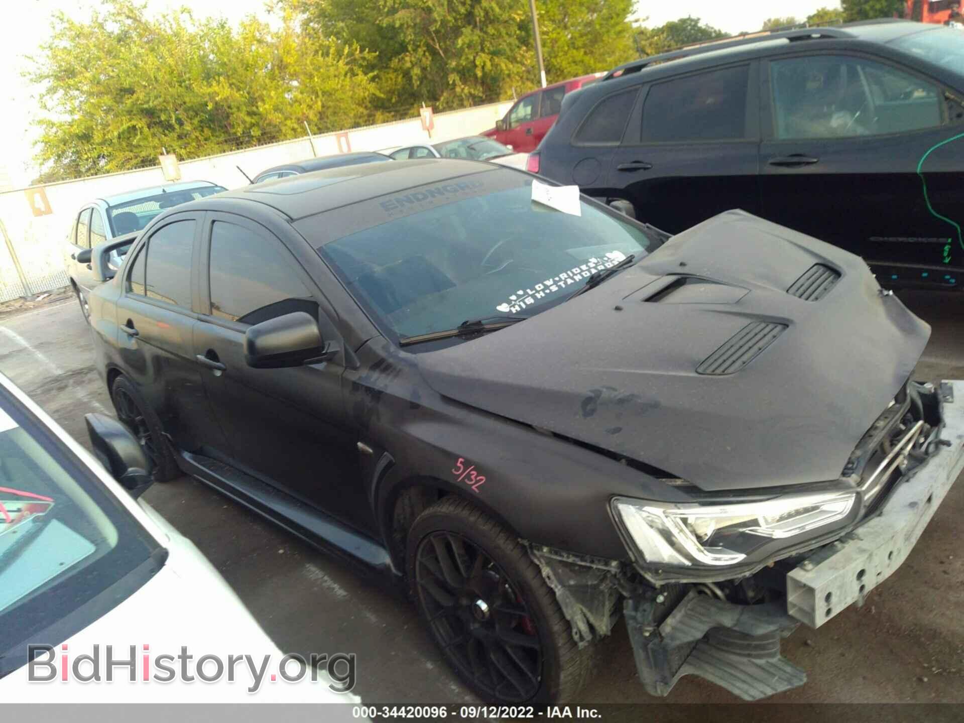 Photo JA32W8FV5EU021837 - MITSUBISHI LANCER EVOLUTION 2014