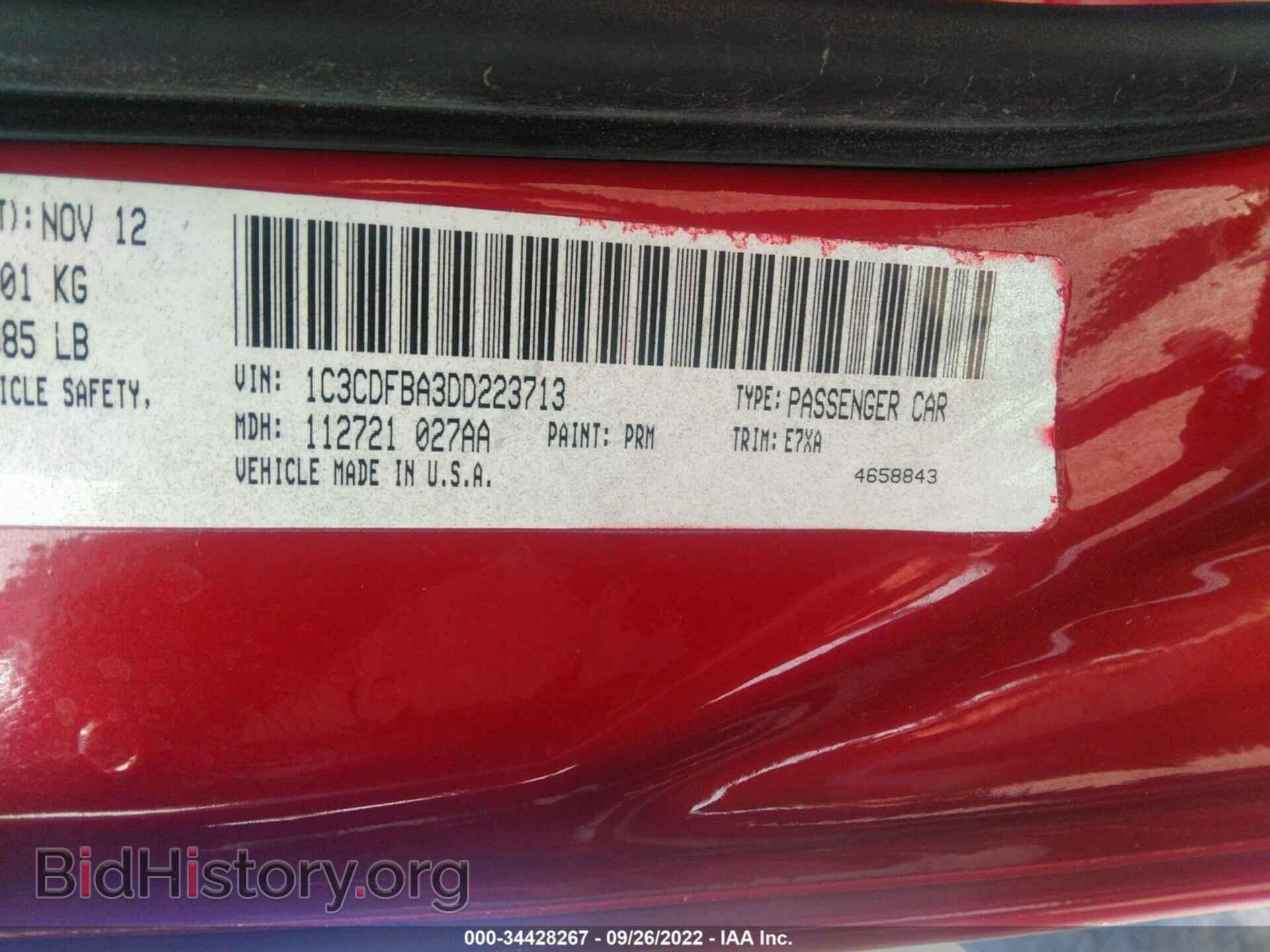 2013 DODGE DART - VIN: 1C3CDFBA3DD223713 - Photo 9