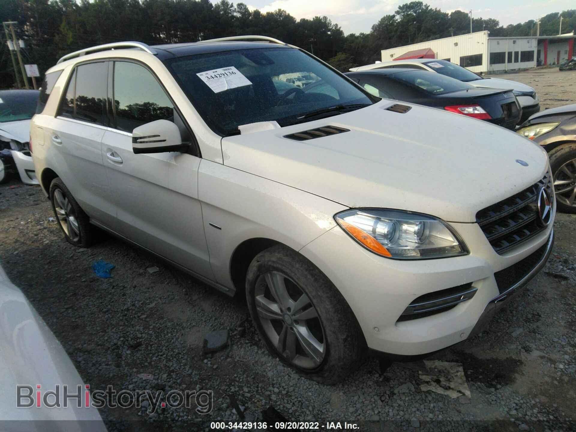 Photo 4JGDA5HB2CA030211 - MERCEDES-BENZ M-CLASS 2012