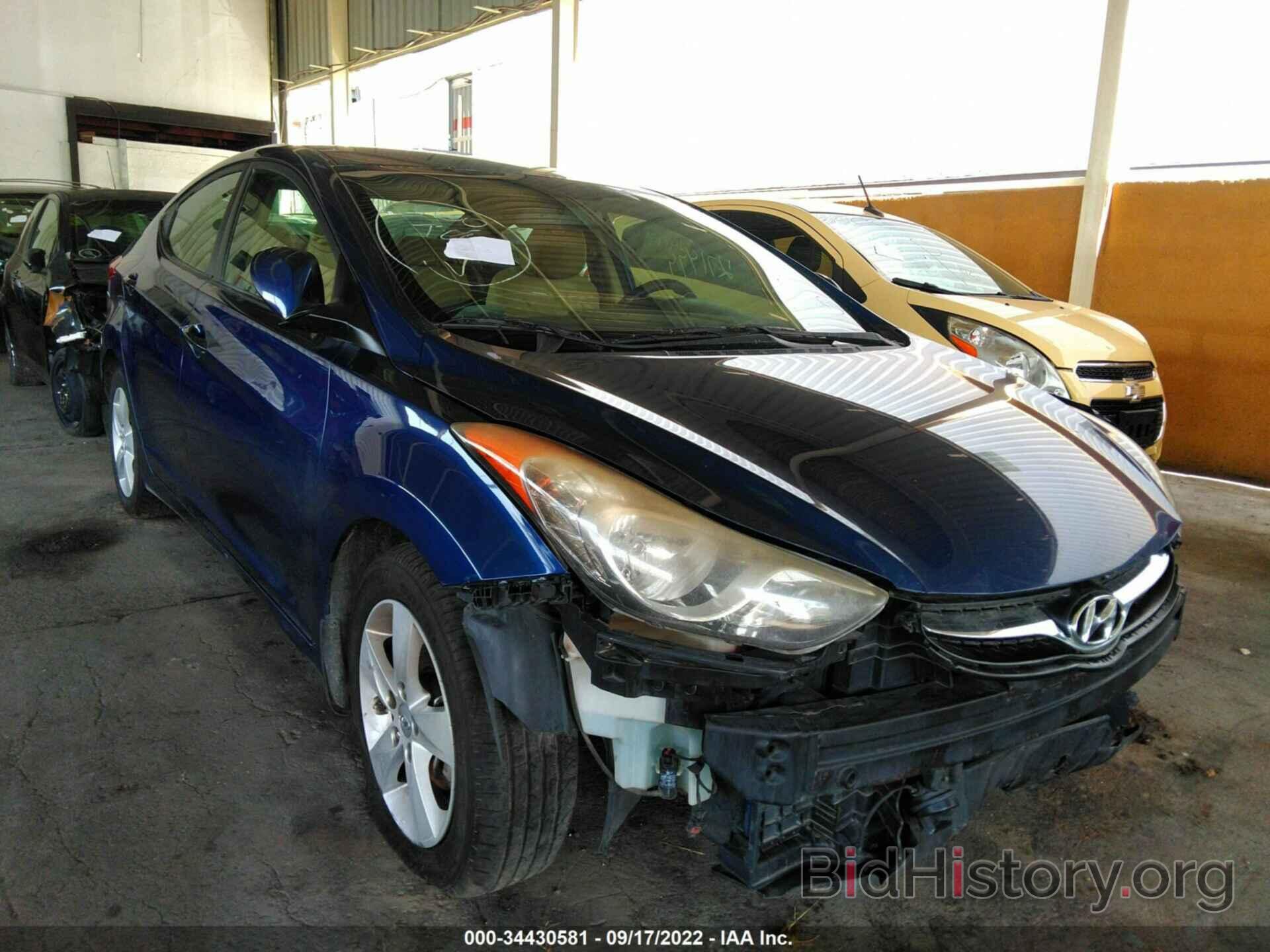 Photo 00HDH4AE7DU497215 - HYUNDAI ELANTRA 2013