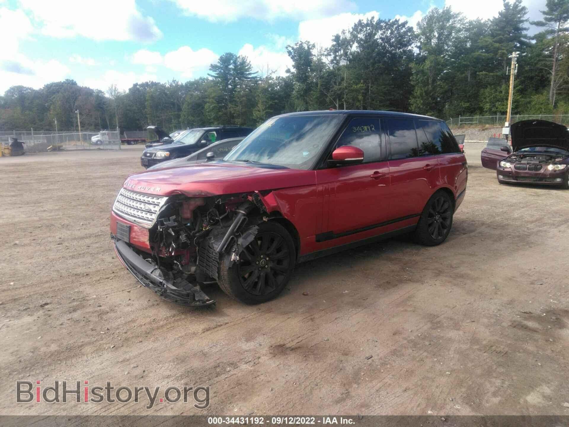 2014 LAND ROVER RANGE ROVER - VIN: SALGS2EF6EA151632 - Фото 2