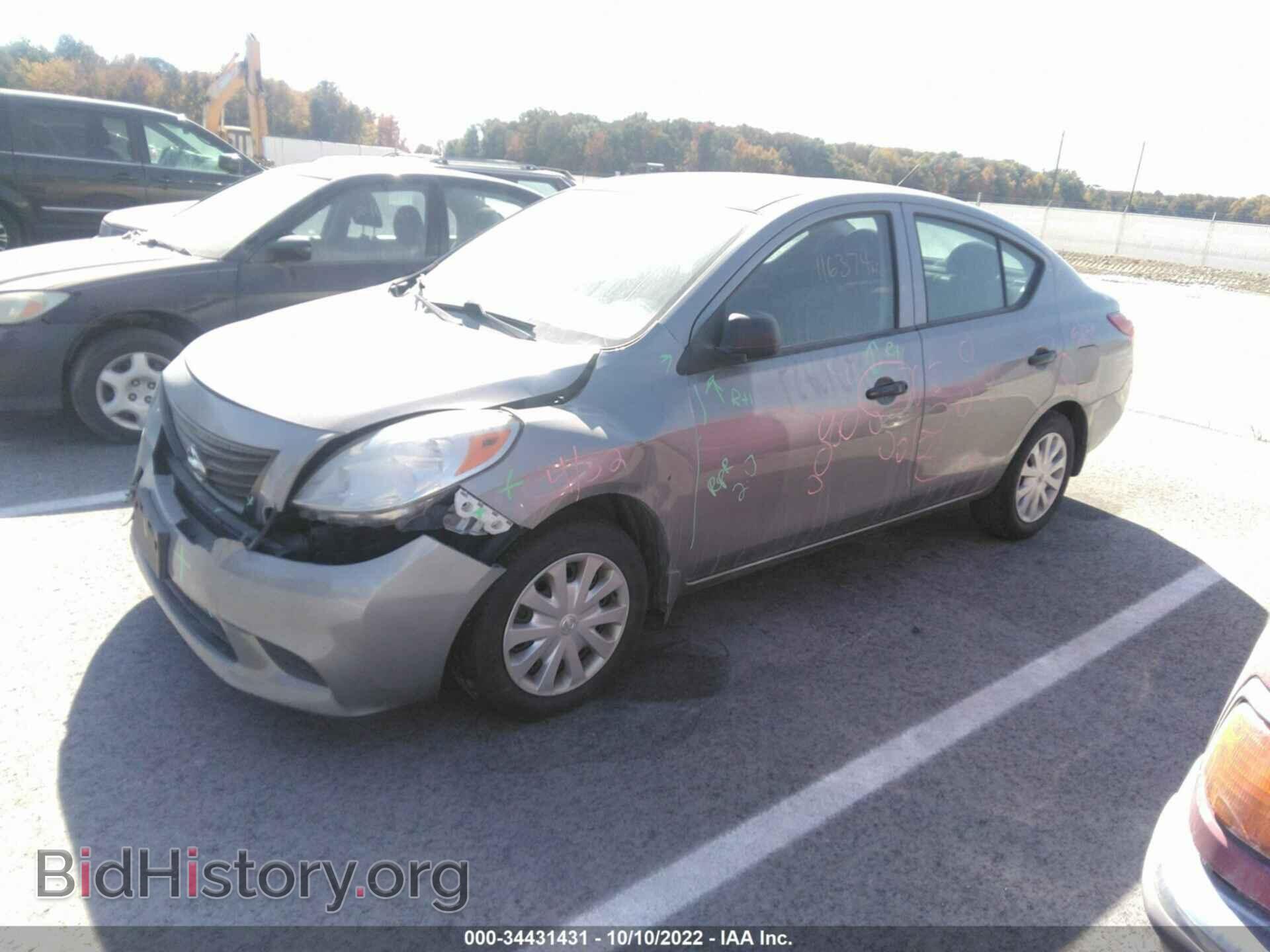 2012 NISSAN VERSA - VIN: 3N1CN7AP6CL891506 - Фото 2