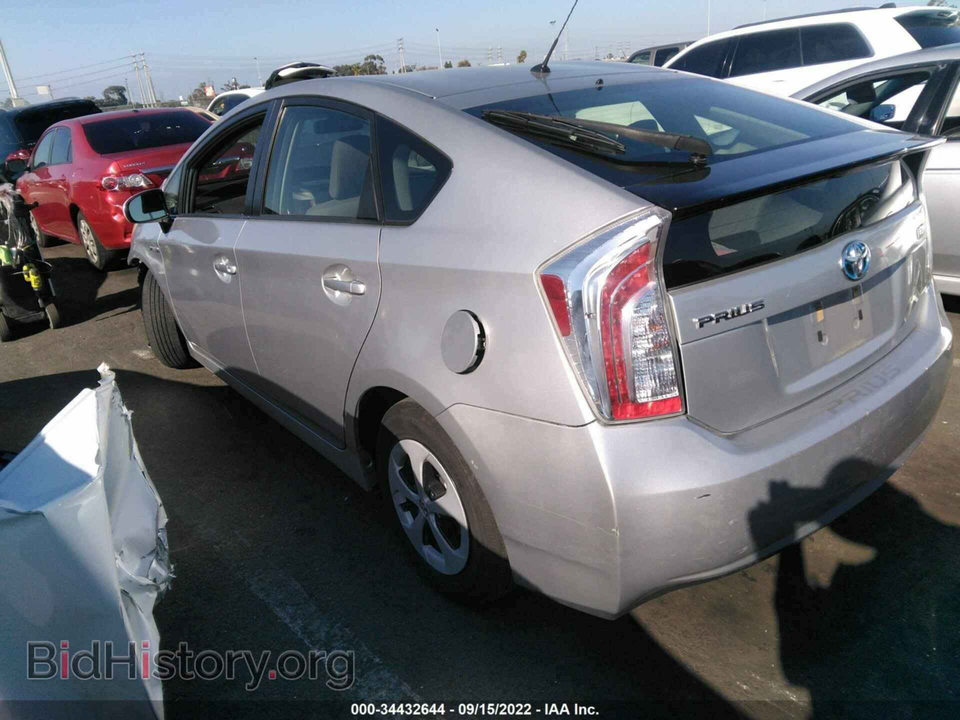 2014 TOYOTA PRIUS - VIN: JTDKN3DU2E1775040 - Фото 3