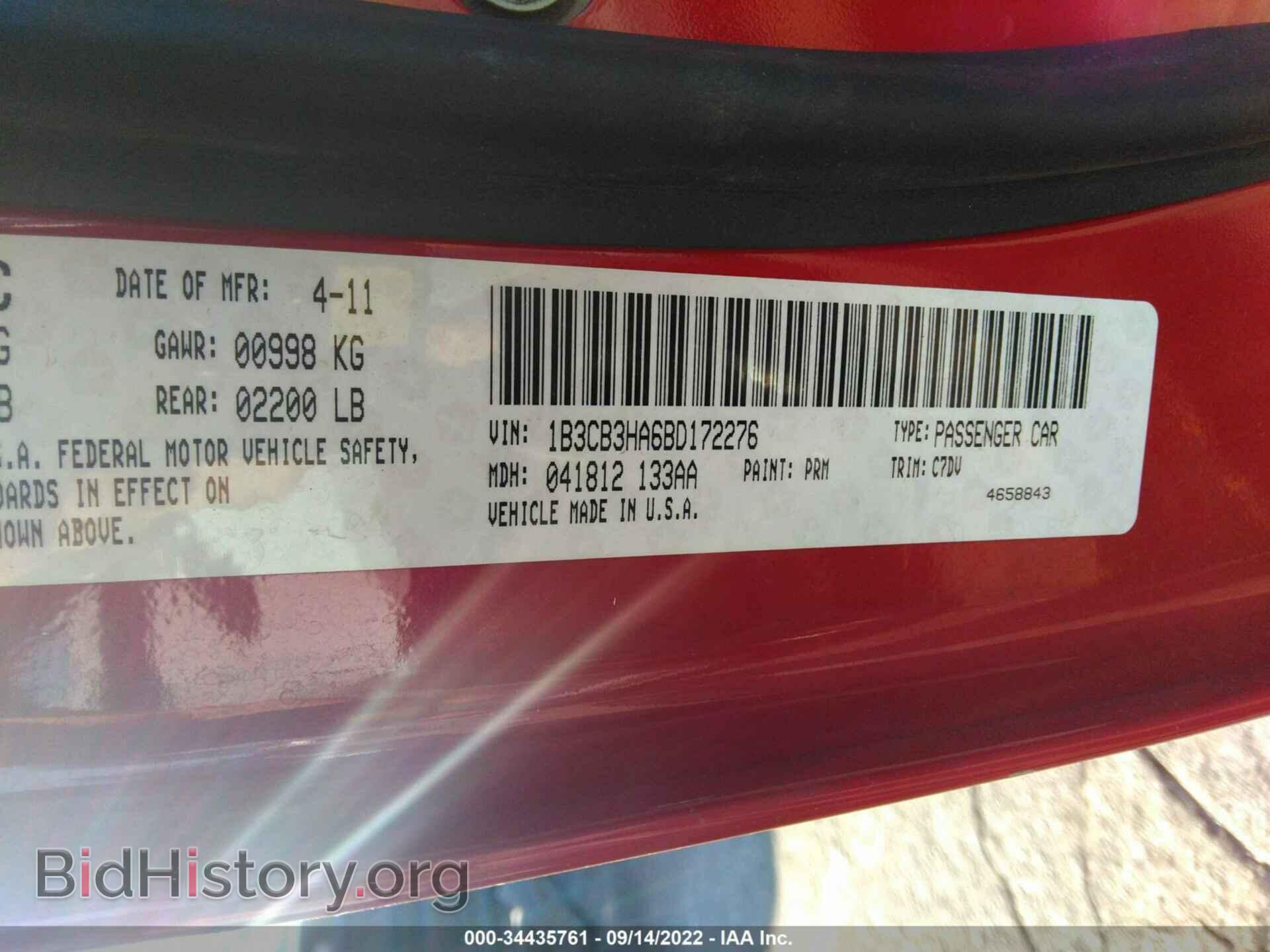 2011 DODGE CALIBER - VIN: 1B3CB3HA6BD172276 - Photo 9