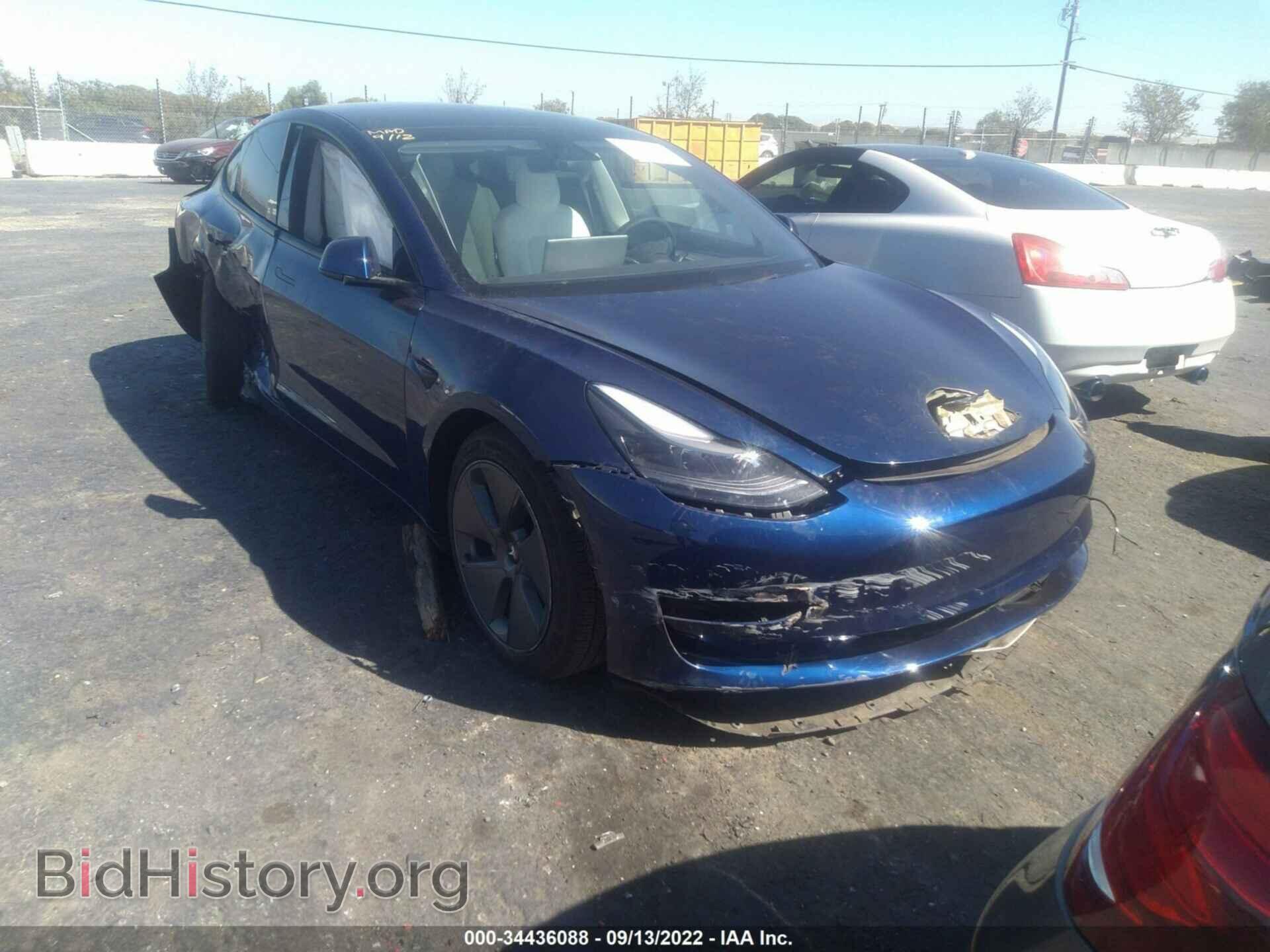 Photo 5YJ3E1EA5NF147820 - TESLA MODEL 3 2022