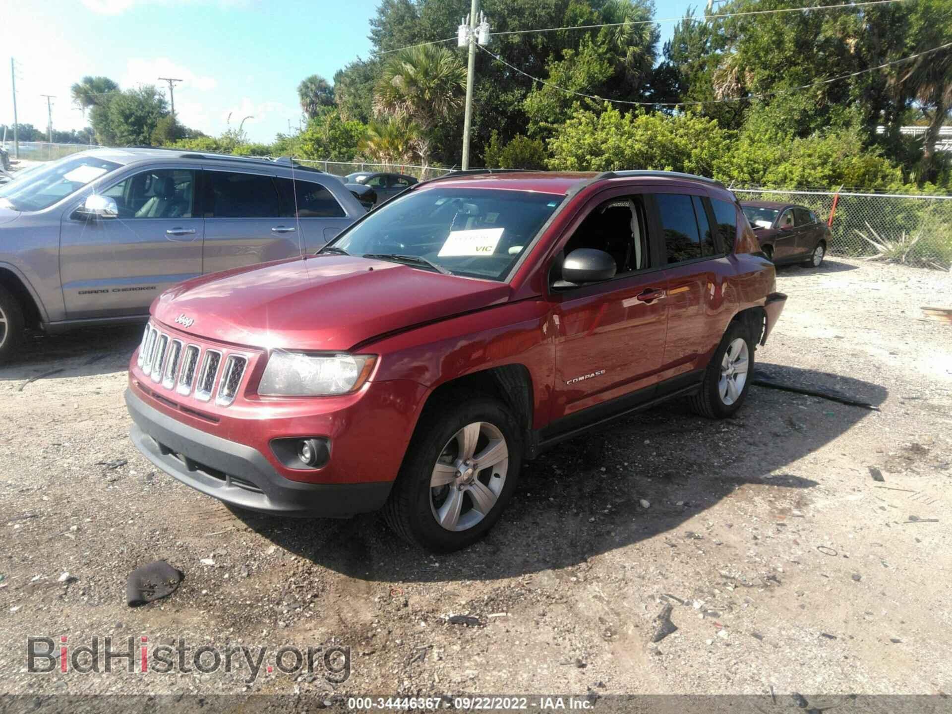 2016 JEEP COMPASS - VIN: 1C4NJDBB1GD779730 - Фото 2