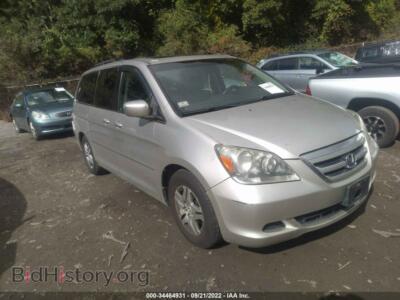 2007 Honda ODYSSEY EX-L, silver — VIN 5FNRL38697B400840, IAAI