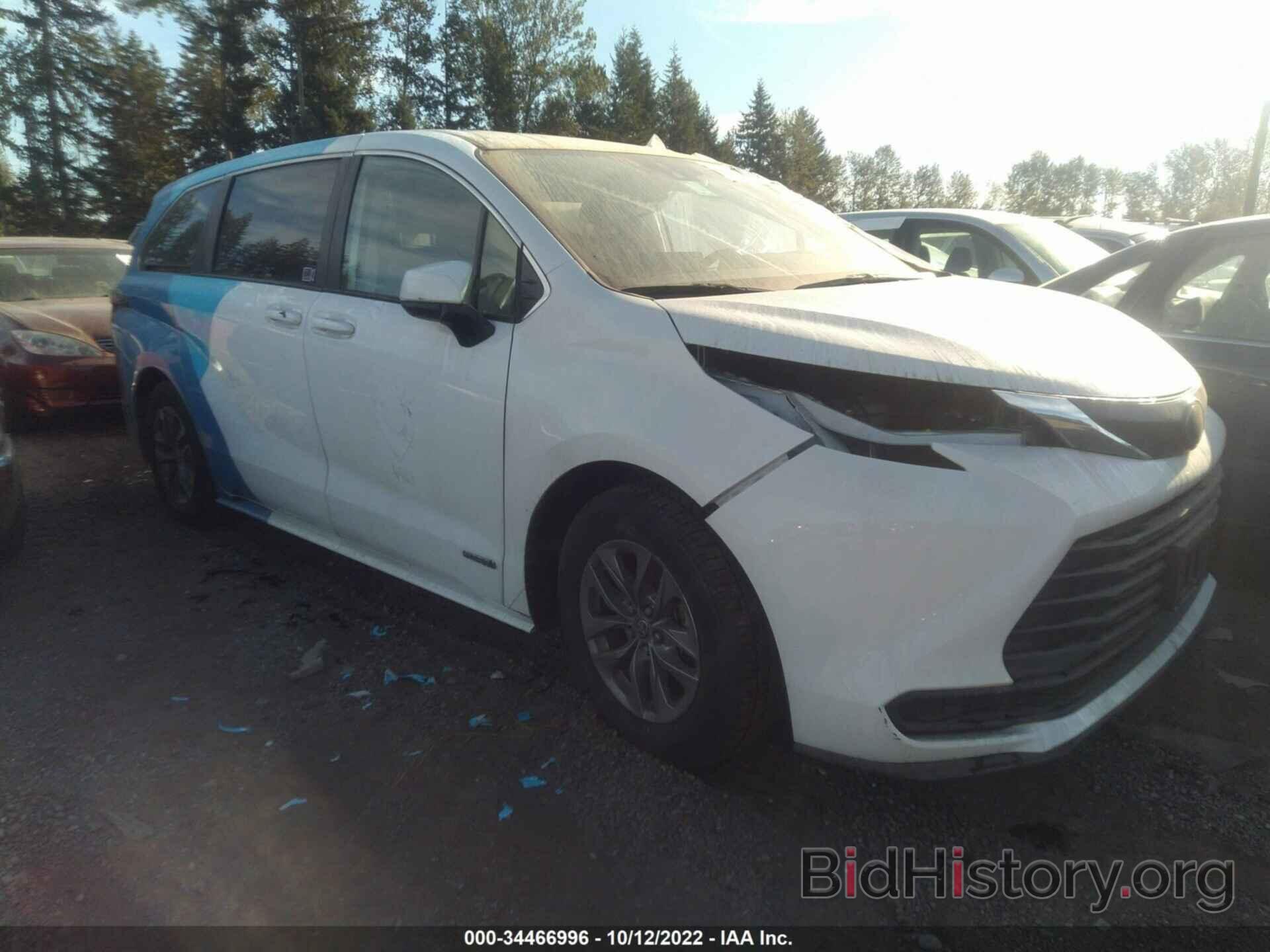 Photo 5TDKRKECXMS015105 - TOYOTA SIENNA 2021