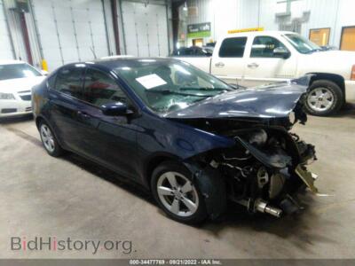 2015 Dodge DART SXT, синий — VIN 1C3CDFBB4FD112812, IAAI
