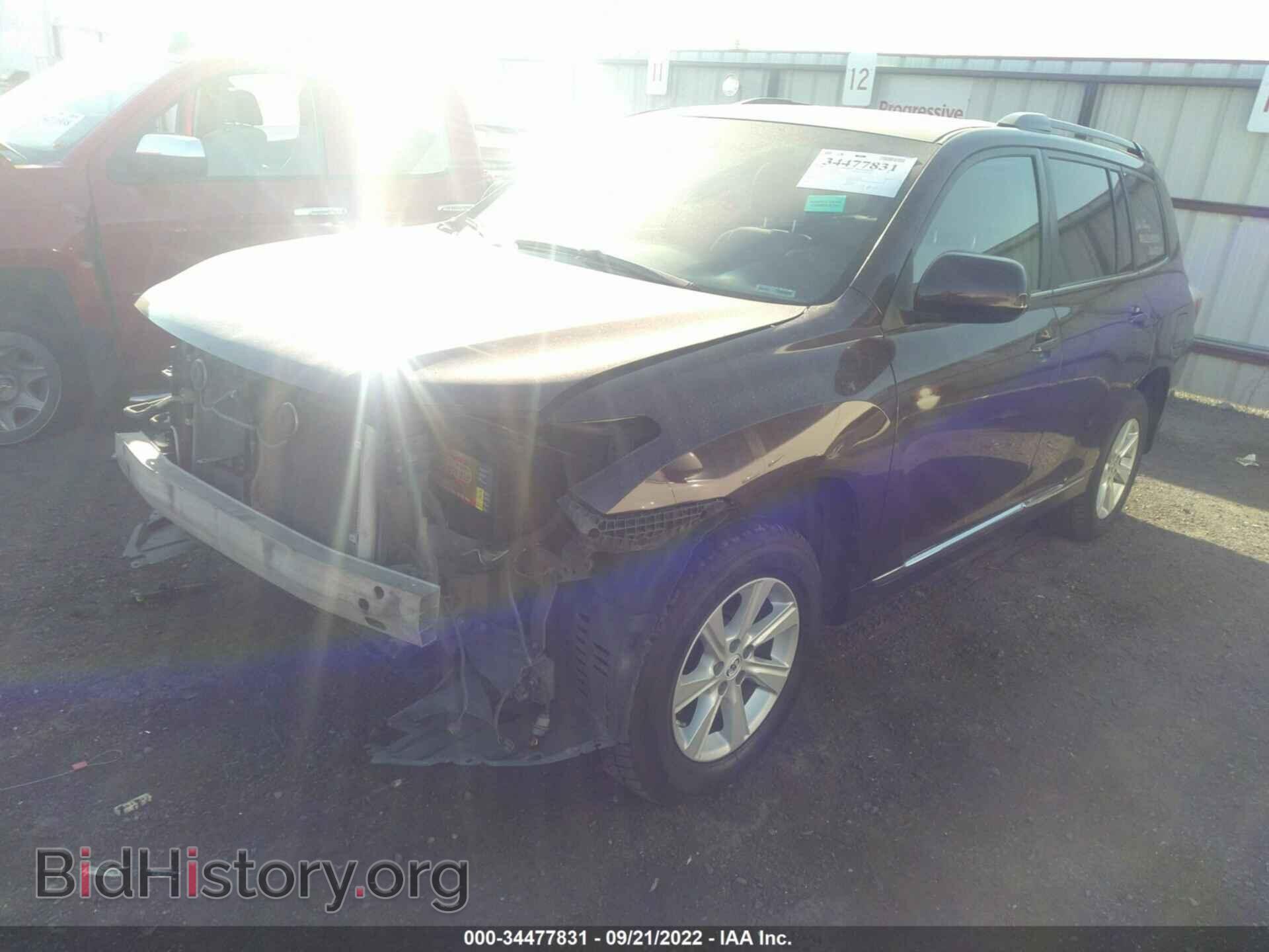 2012 TOYOTA HIGHLANDER - VIN: 5TDBK3EH0CS118599 - Фото 2