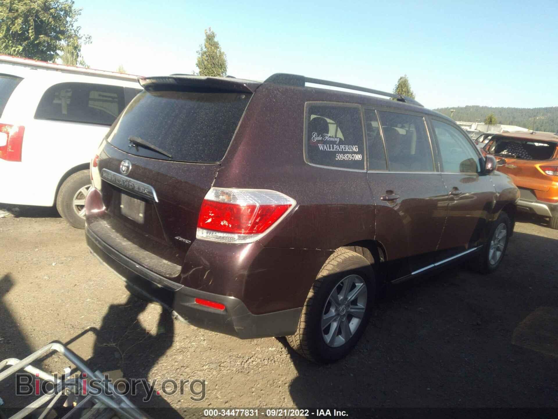 2012 TOYOTA HIGHLANDER - VIN: 5TDBK3EH0CS118599 - Фото 4