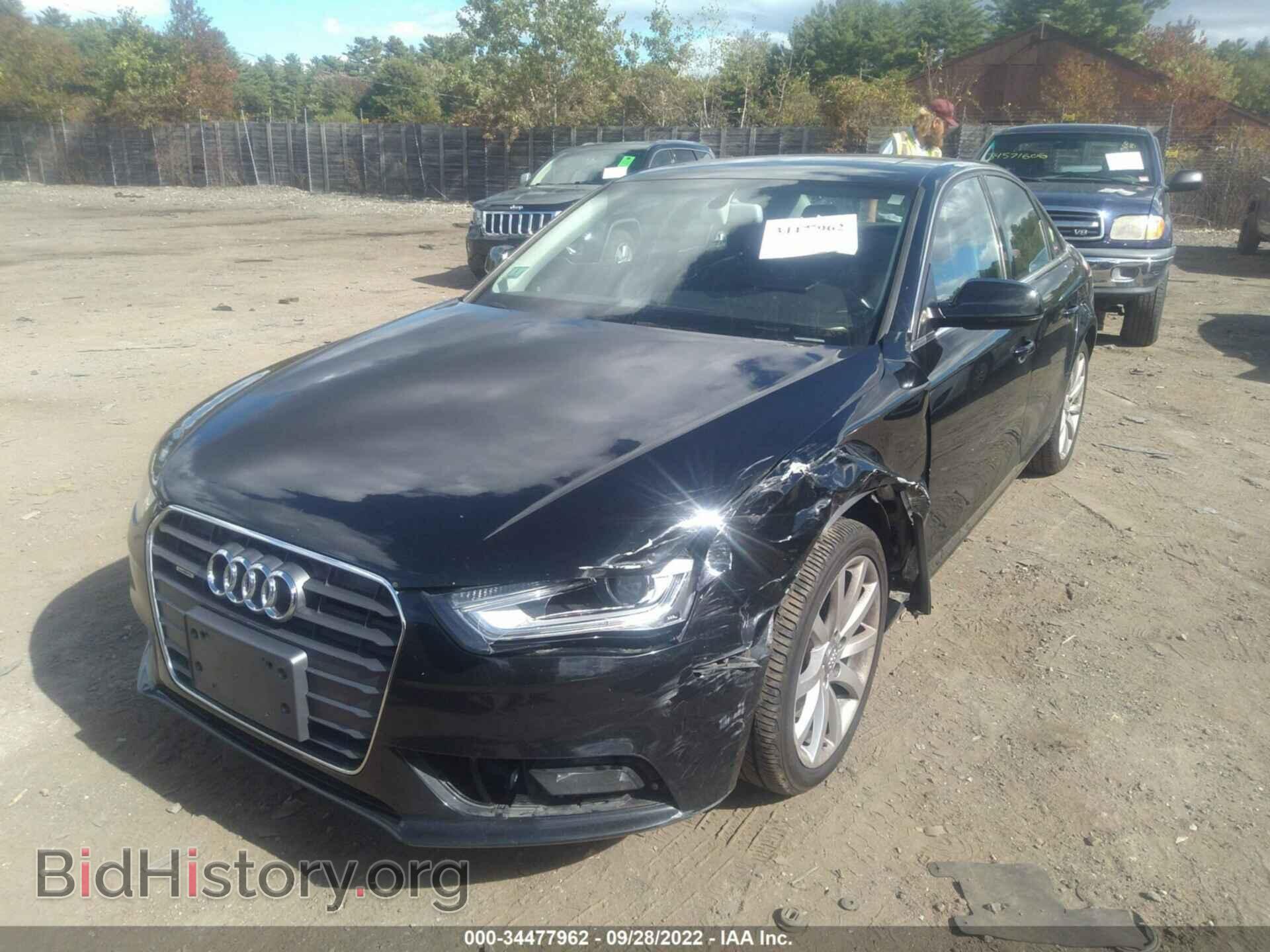 2013 AUDI A4 - VIN: WAUFFAFL3DN039929 - Фото 2