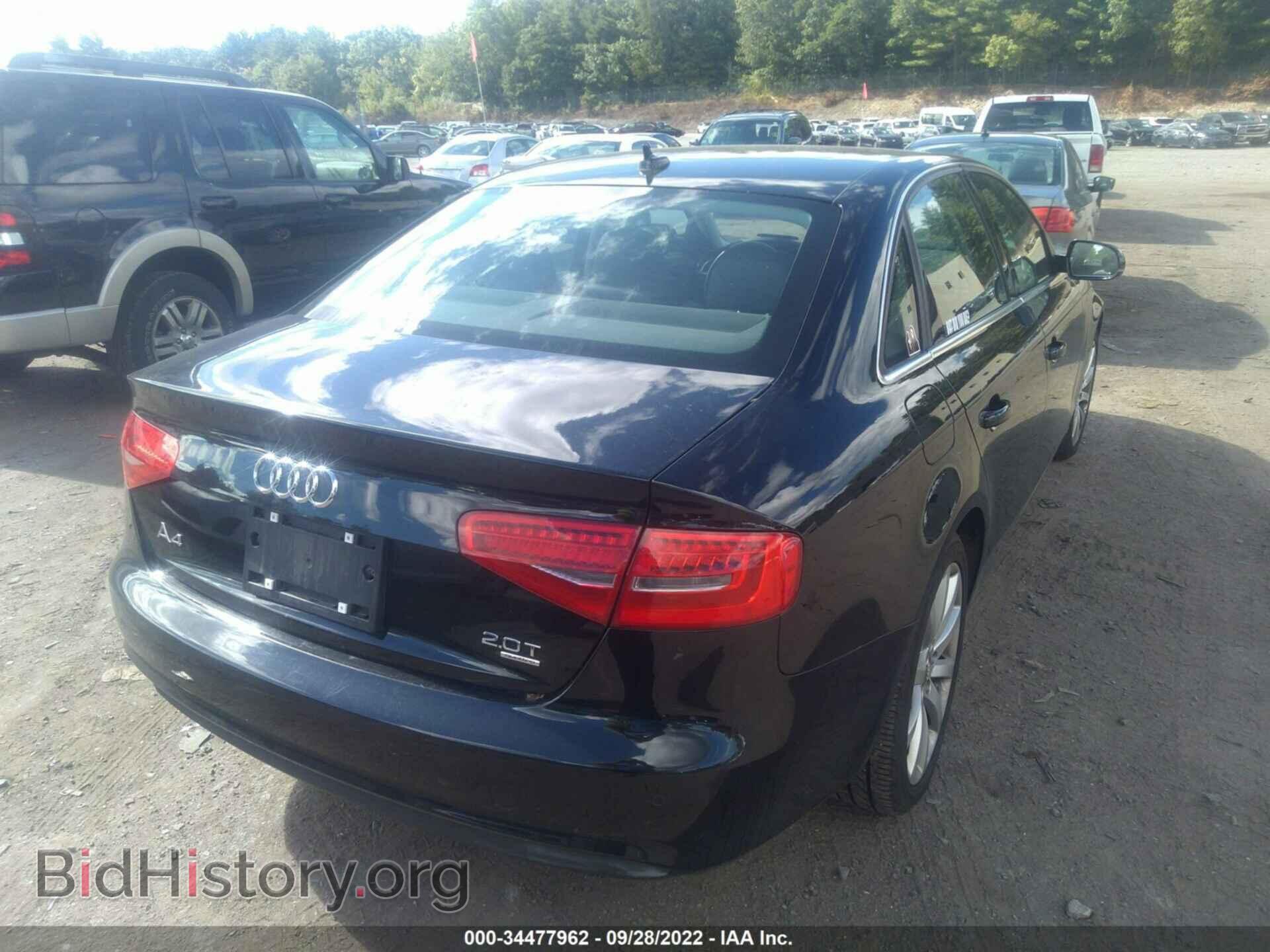 2013 AUDI A4 - VIN: WAUFFAFL3DN039929 - Фото 4