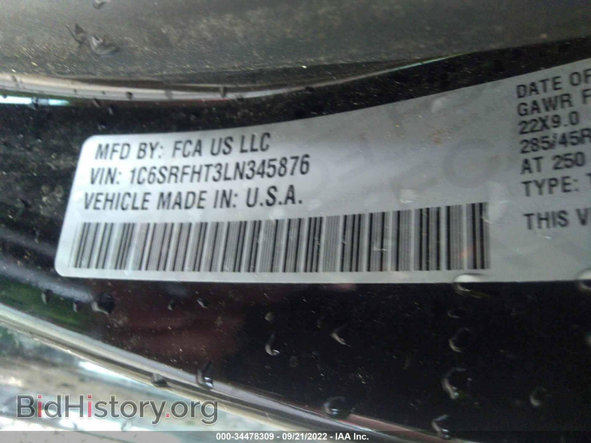 2020 RAM 1500 - VIN: 1C6SRFHT3LN345876 - Photo 9