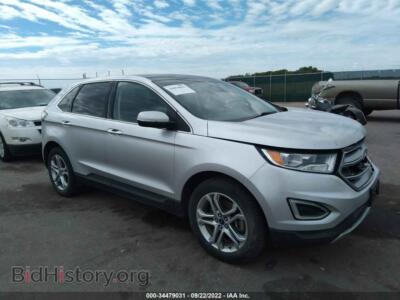 2016 Ford EDGE TITANIUM, silver — VIN 2FMPK4K81GBB62596, IAAI