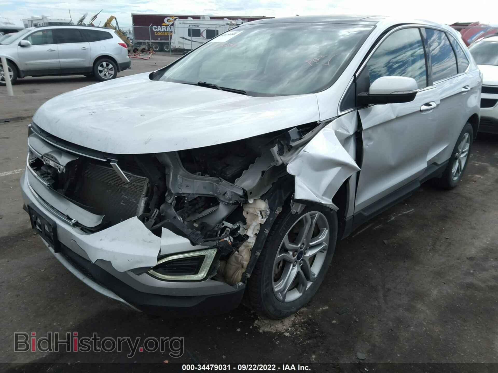 2016 FORD EDGE - VIN: 2FMPK4K81GBB62596 - Фото 2