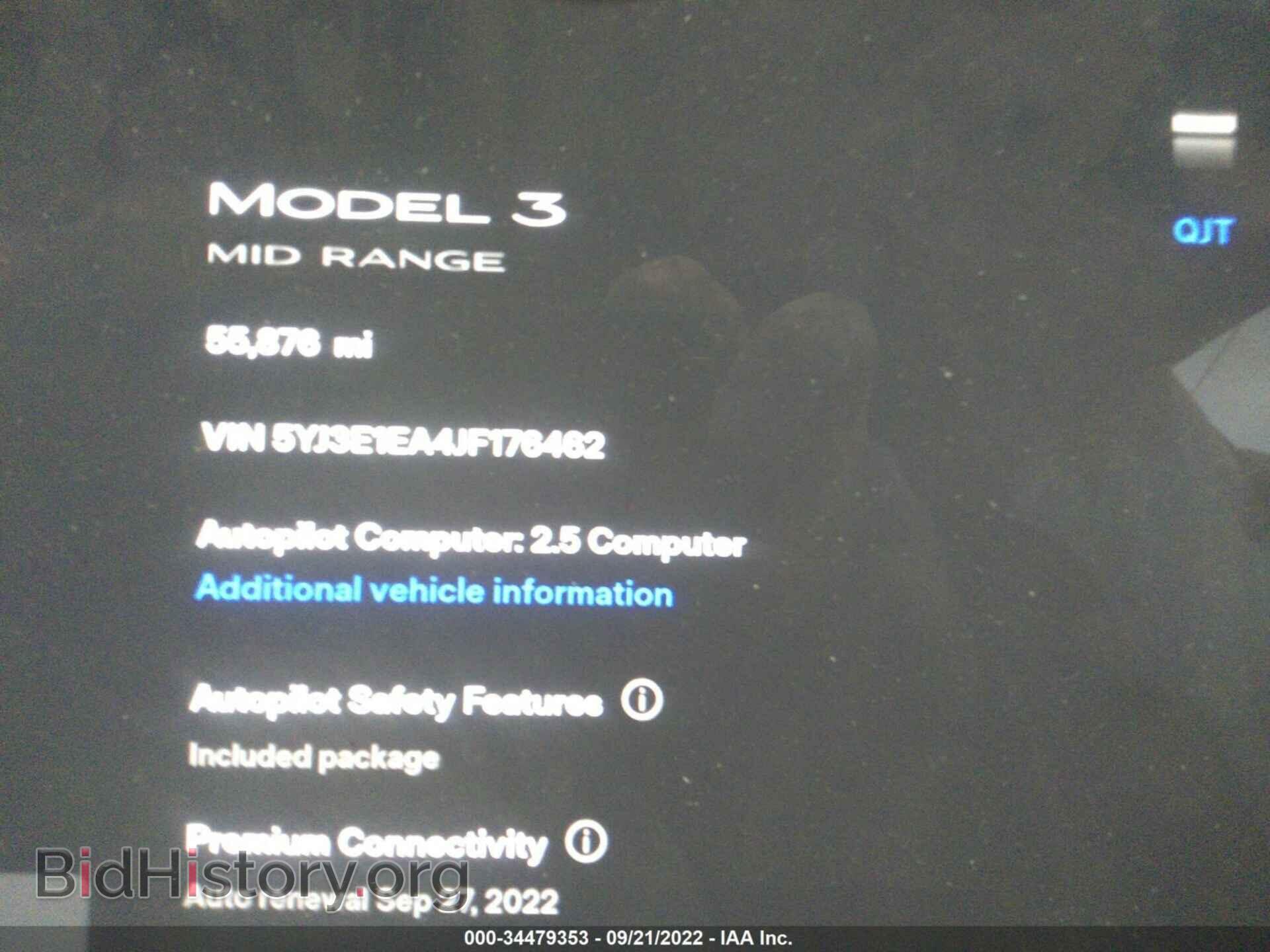 2018 TESLA MODEL 3 - VIN: 5YJ3E1EA4JF176462 - Photo 9