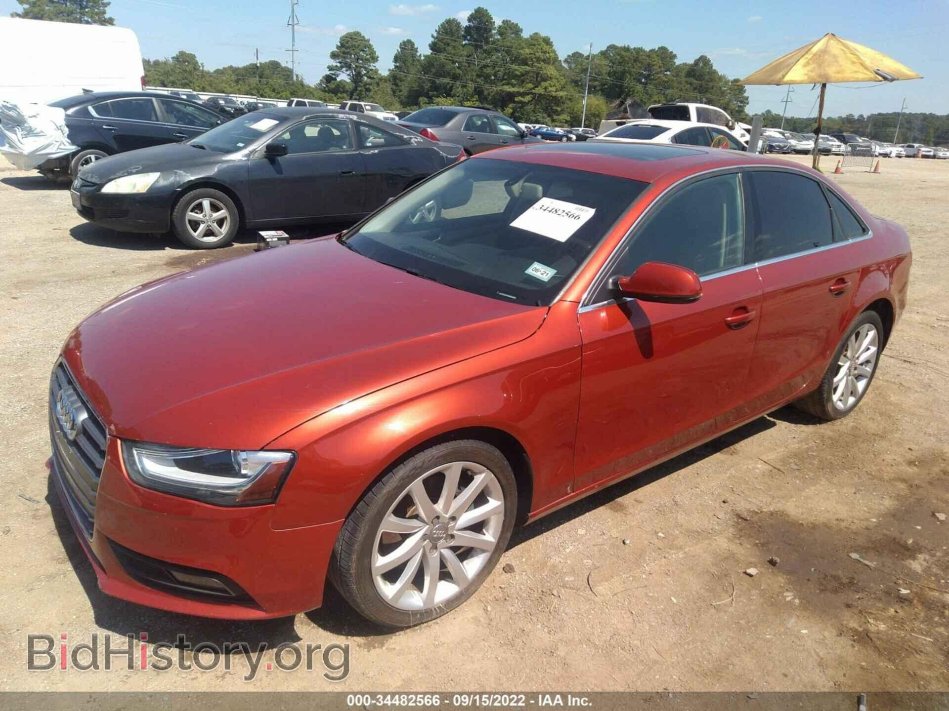 2013 AUDI A4 - VIN: WAUBFAFL6DN034450 - Фото 2