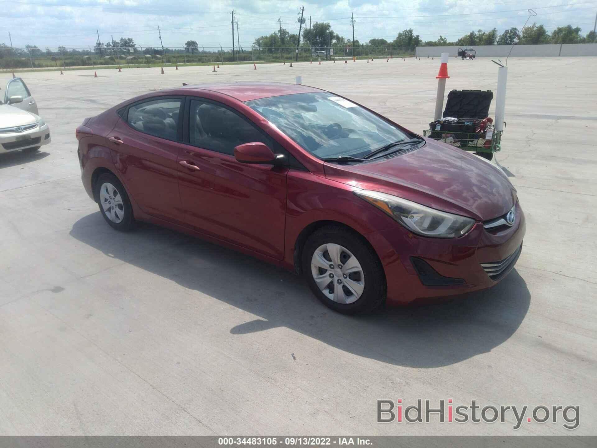 Фотография 5NPDH4AE9GH691117 - HYUNDAI ELANTRA 2016