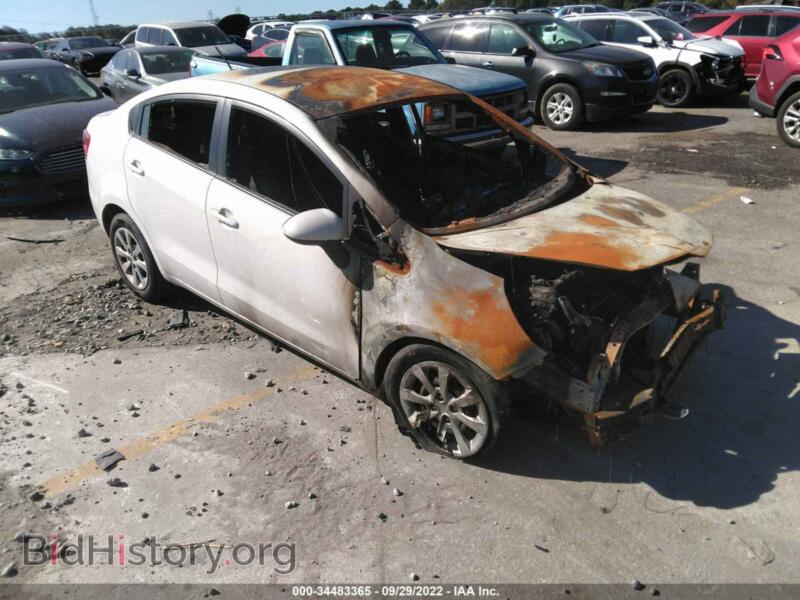 2014 Kia RIO LX (VIN KNADM4A31E6368193) — фото 1 из 10, IAAI, повреждение: полное выгорание