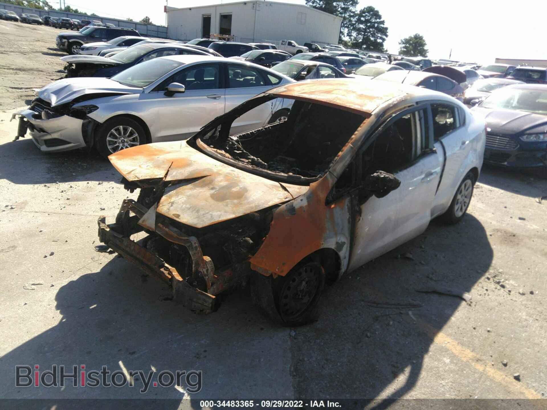 2014 KIA RIO - VIN: KNADM4A31E6368193 - Фото 2