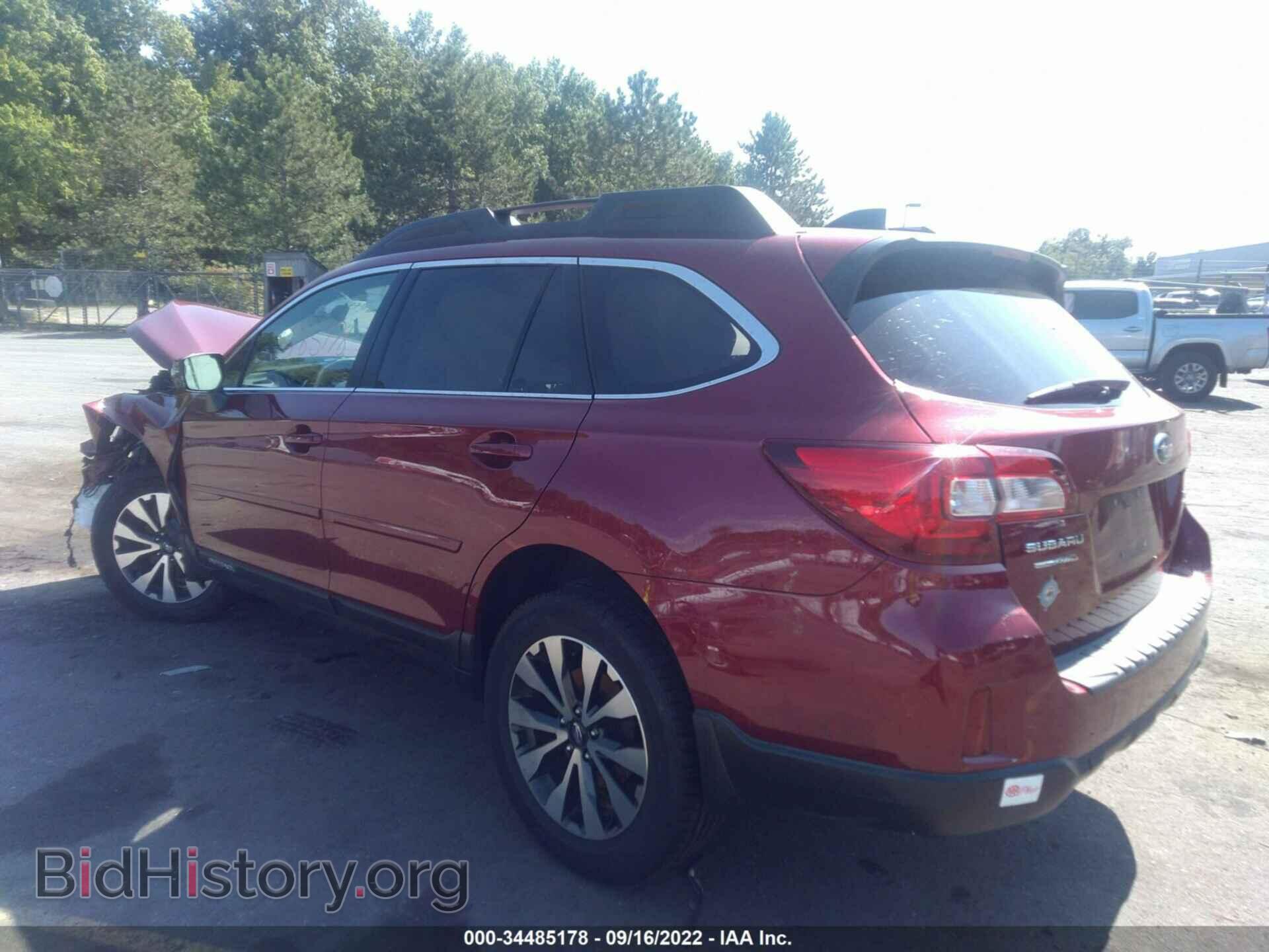 2016 SUBARU OUTBACK - VIN: 4S4BSANC3G3255032 - Фото 3