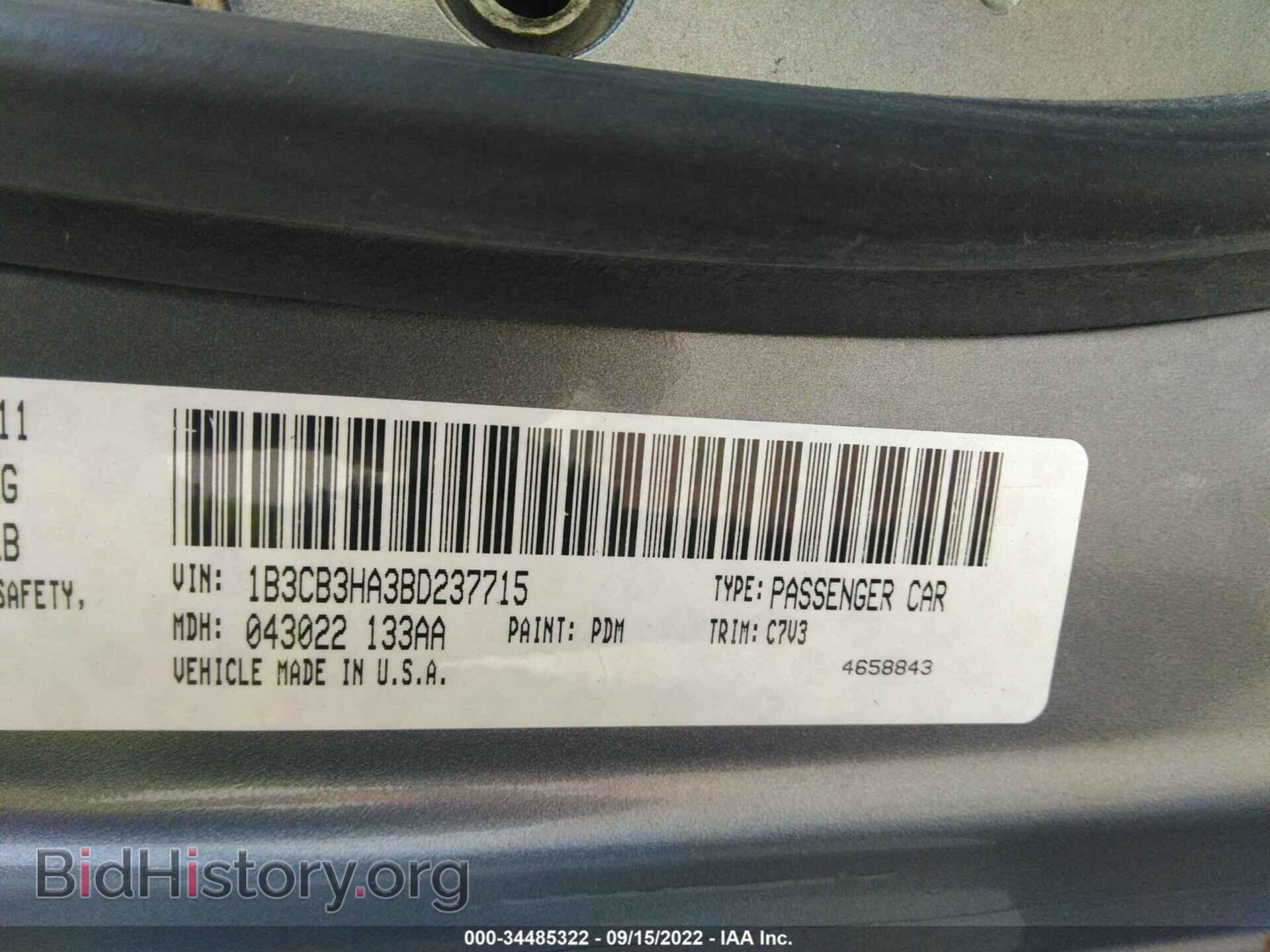 2011 DODGE CALIBER - VIN: 1B3CB3HA3BD237715 - Фото 9