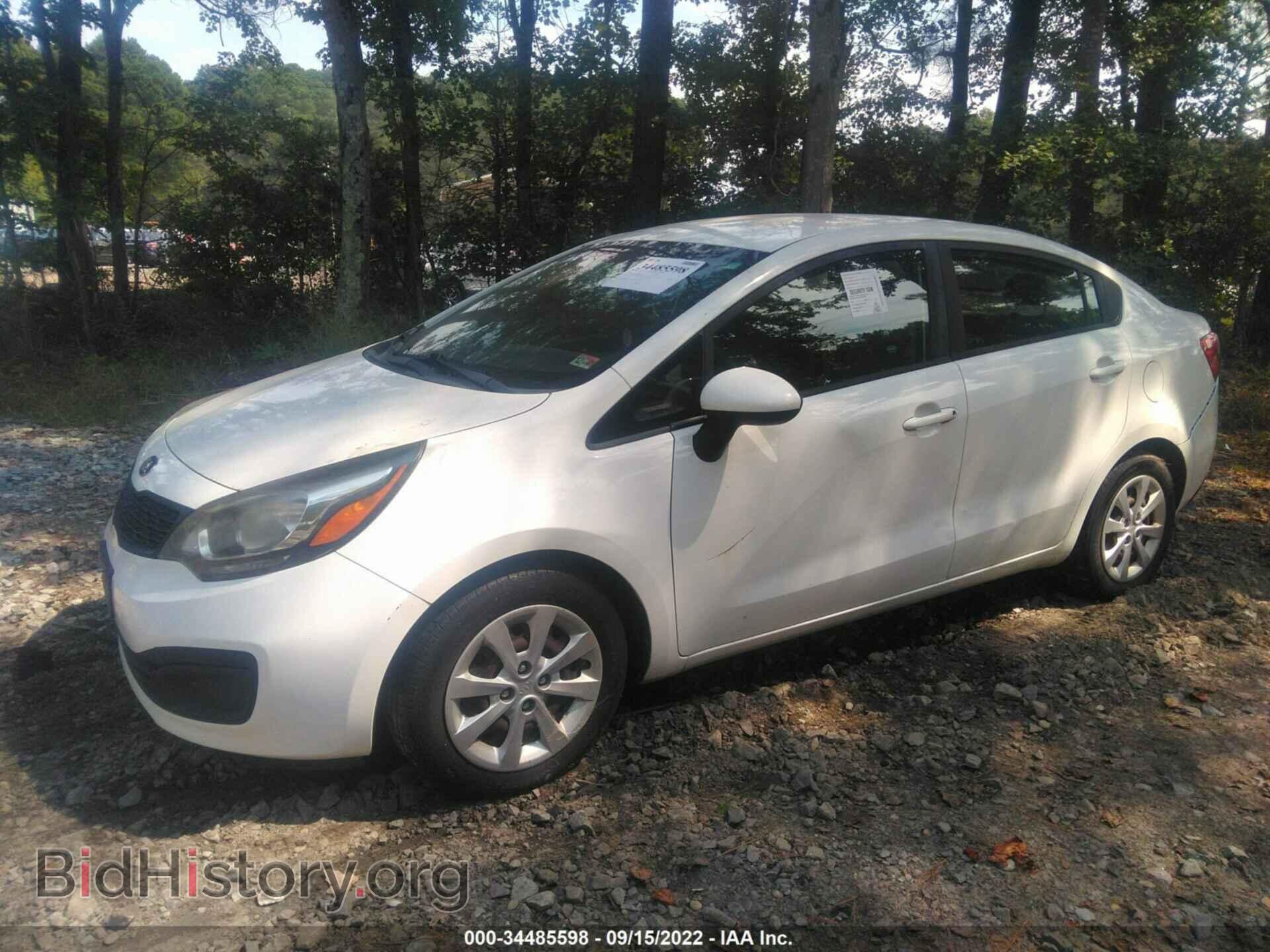 2014 KIA RIO - VIN: KNADM4A34E6365093 - Фото 2