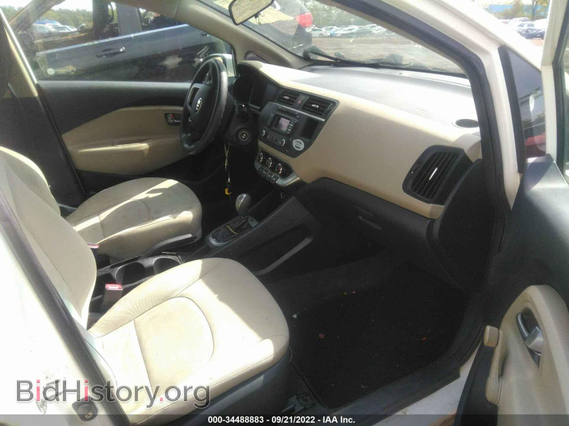 2013 KIA RIO - VIN: KNADM4A38D6187199 - Фото 5