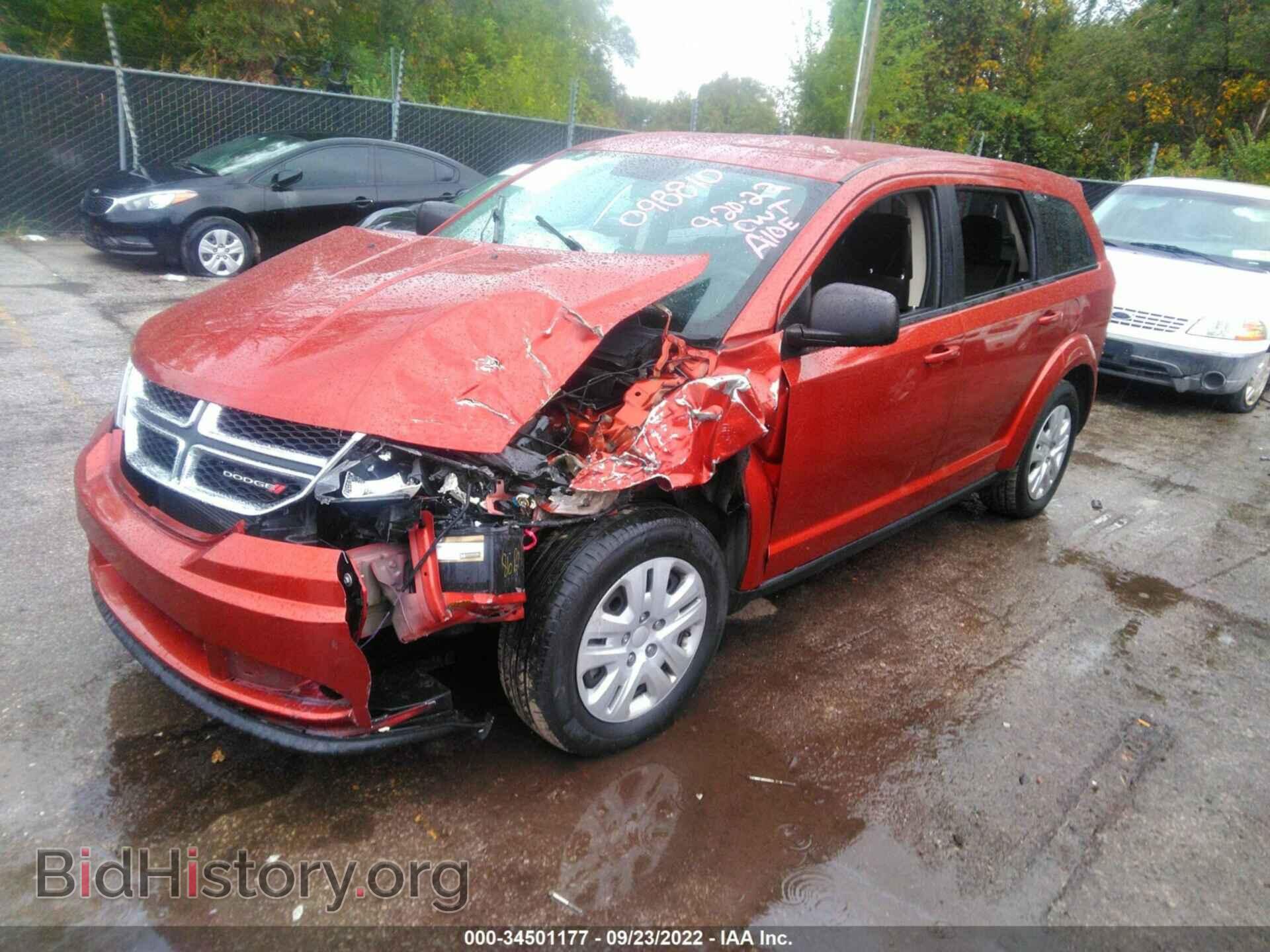 2014 DODGE JOURNEY - VIN: 3C4PDCAB9ET196809 - Фото 2