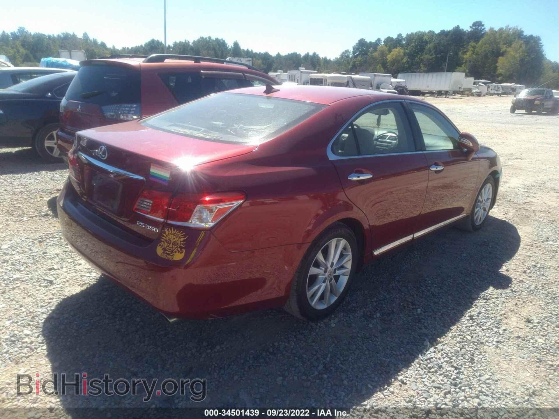 2012 LEXUS ES 350 - VIN: JTHBK1EG7C2481662 - Фото 4