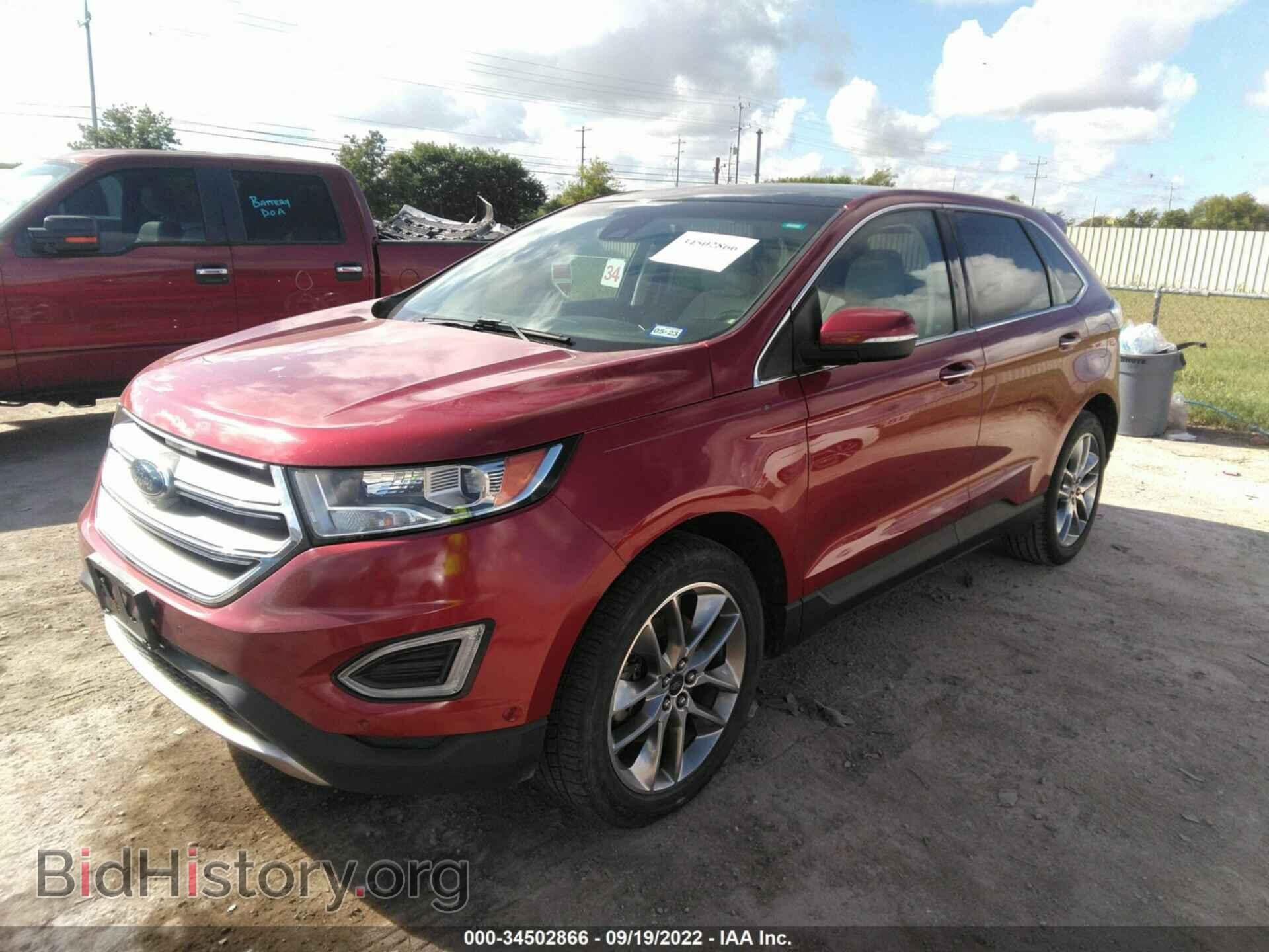 2015 FORD EDGE - VIN: 2FMPK3K85FBB85453 - Фото 2